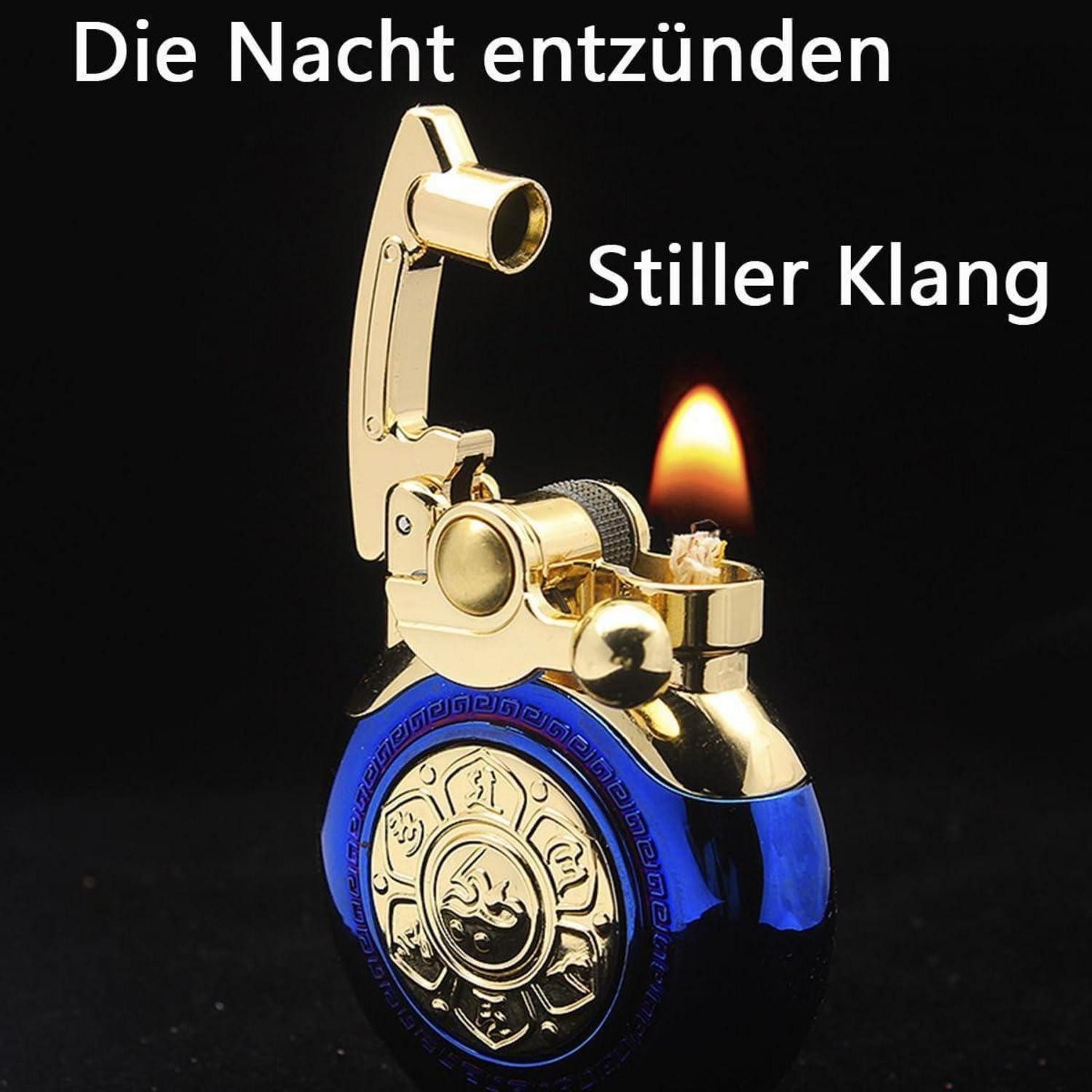 LuxusKollektion Feuerzeuge Vintage Antikes Feuerzeug Silber winddichtes Trenchfeuerzeug
