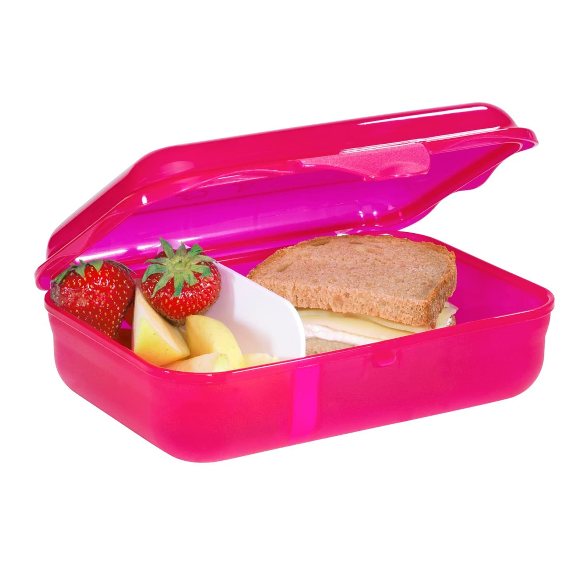 Step by Step Lunchbox mit Klickverschluss, Pink BPA-frei, (1-tlg) spülmaschinengeeignet, Freya, Fairy Kunststoff
