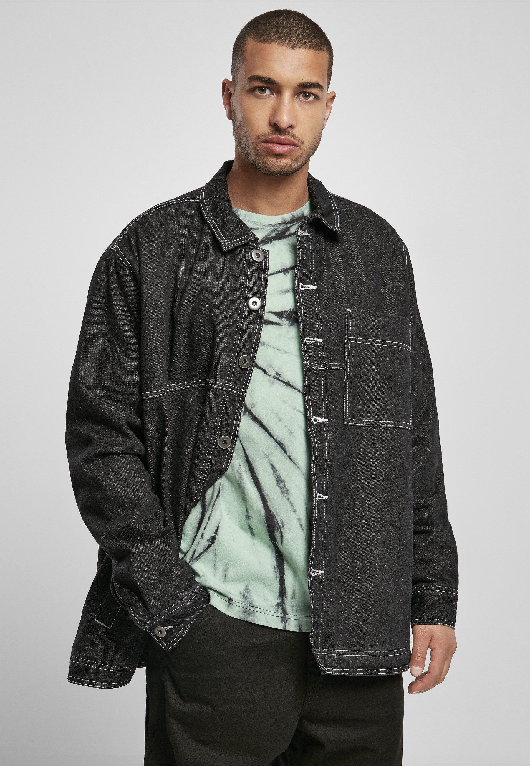 URBAN CLASSICS Langmantel Urban Classics Herren Oversized Trucker Jacket