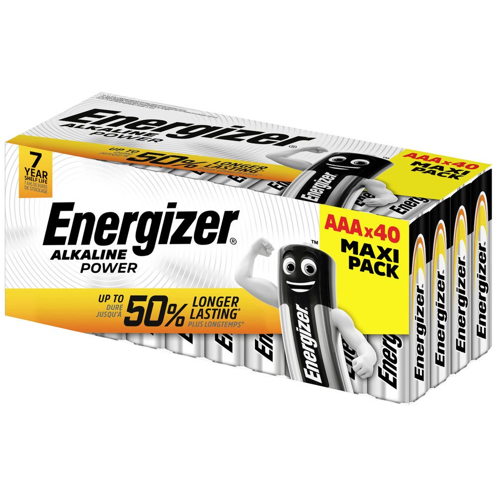 Energizer Energizer Power Micro (AAA)-Batterie Alkali-Mangan 1.5 V 40 St. Batterie