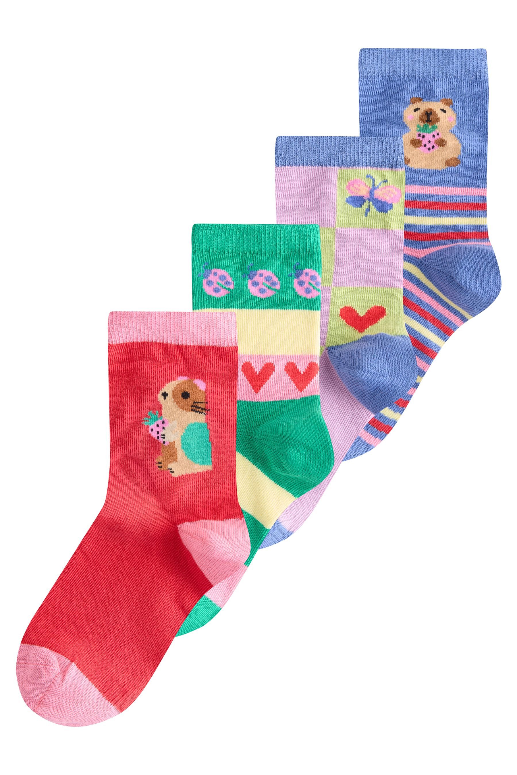 Kurzsocken Knöchelhohe Socken mit Baumwolle, 4er-Pack