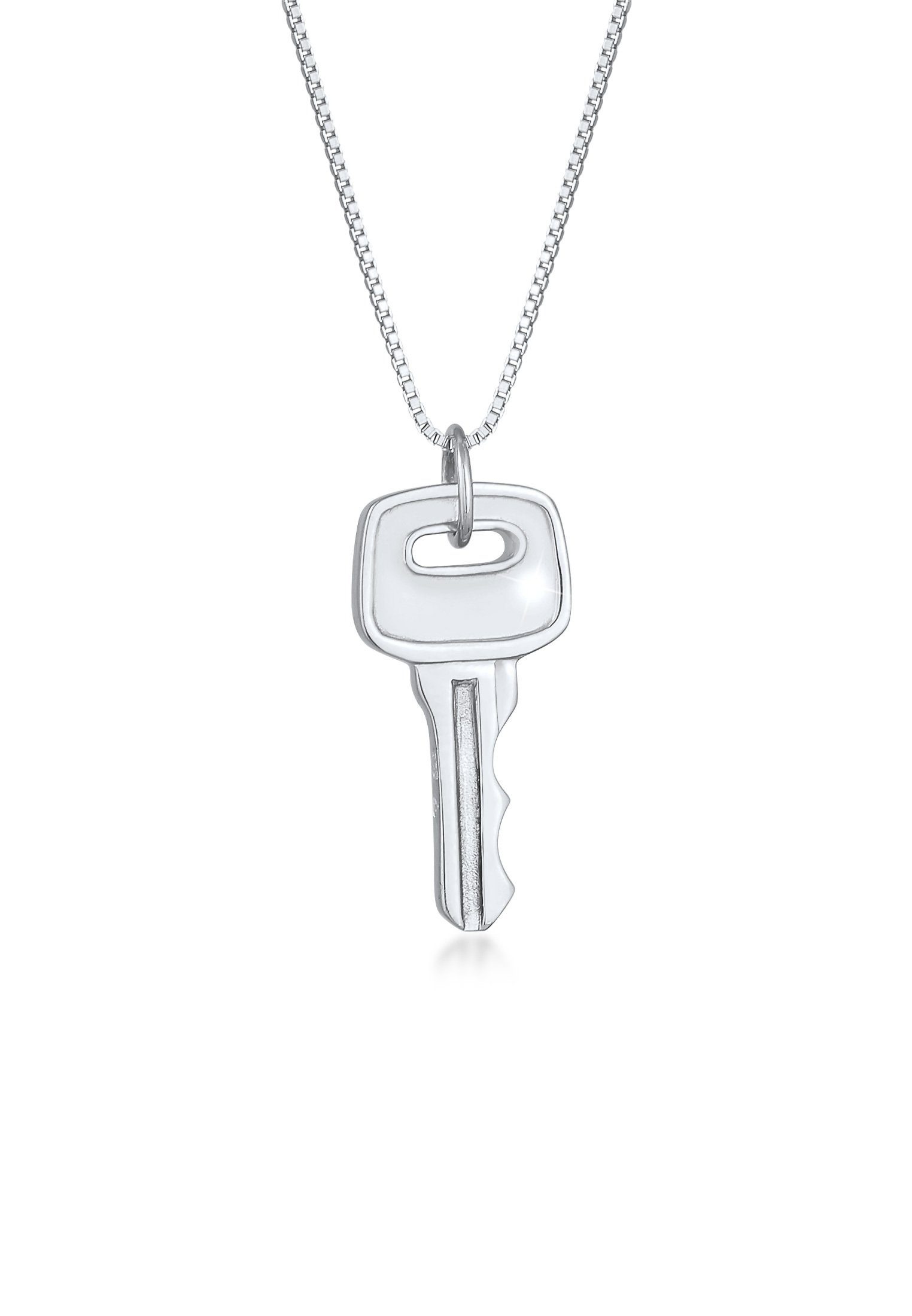 Kuzzoi Kette mit Anhänger Herren Venezianer Schlüssel Key 925 Silber | Silberketten