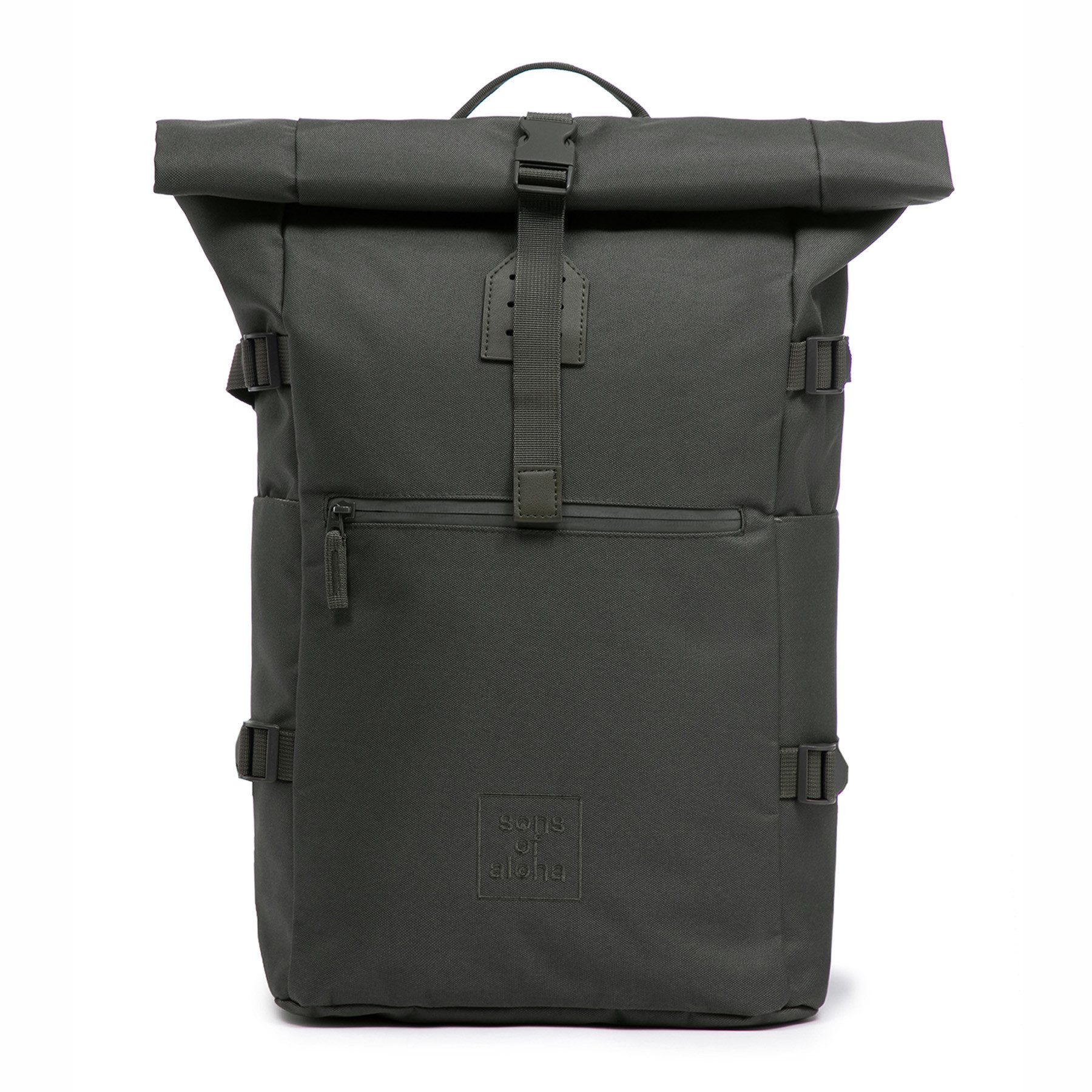 SONS OF ALOHA Rucksack XL RollTop Rucksack KANE erweiterbar Laptop-Fach groß, XL Rucksack Laptopfach aus recyceltem Plastik, Daypack viele Fächer