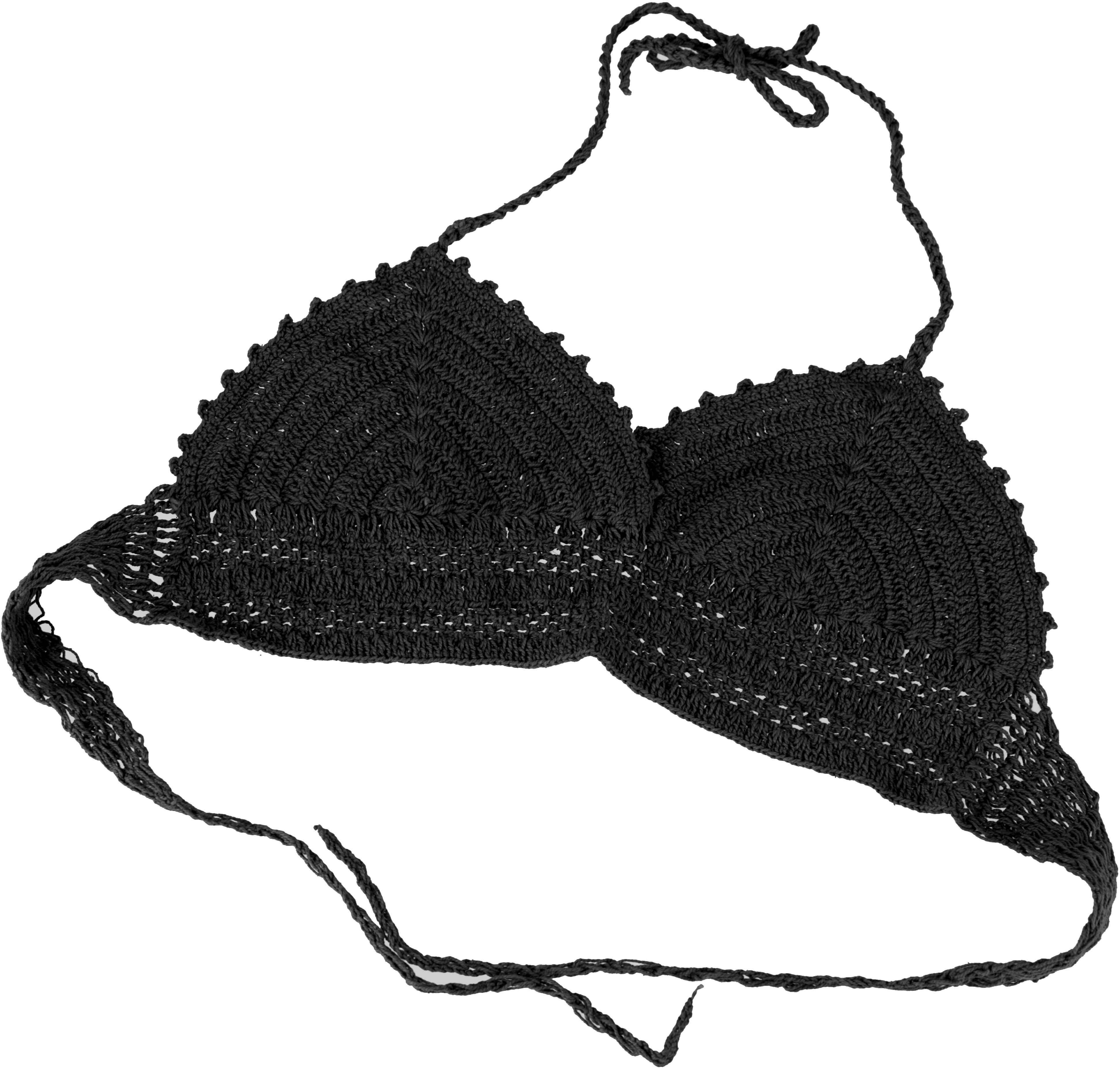 Guru-Shop T-Shirt Häkeltop, Bikinitop, Strandtop, Hippie Bra -.. Festival, Ethno Style, alternative Bekleidung – Bild 3 von 4