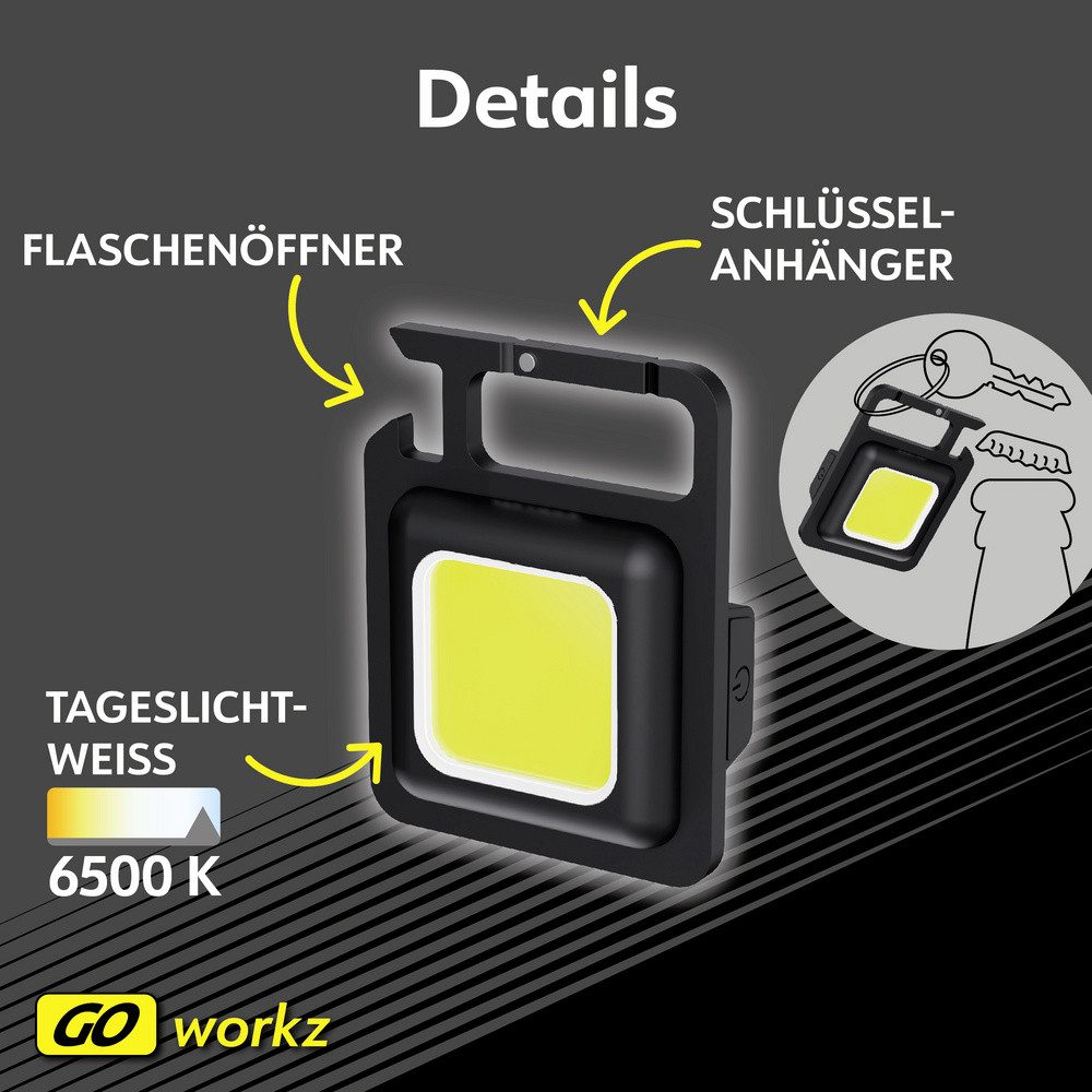 MÜLLER LICHT Taschenlampe Müller-Licht 27700074 LED Taschenlampe, Schlüsselleuchte mit Schlüsse