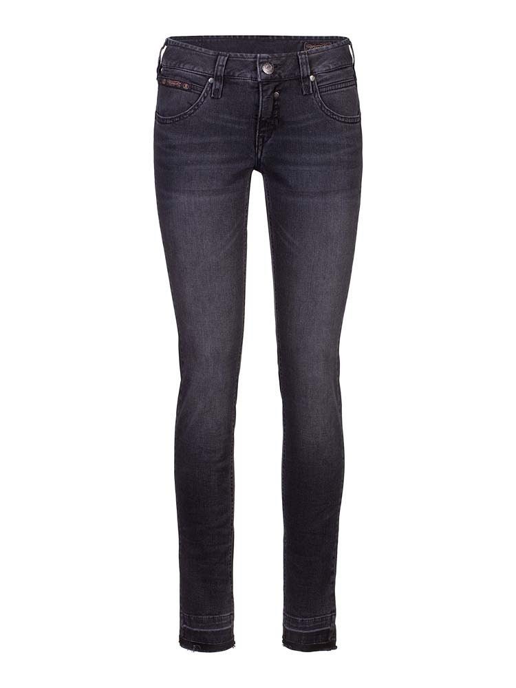 Herrlicher Stretch-Jeans HERRLICHER TOUCH Cropped Denim Cashmere Touch black inox 5320-DB020-09