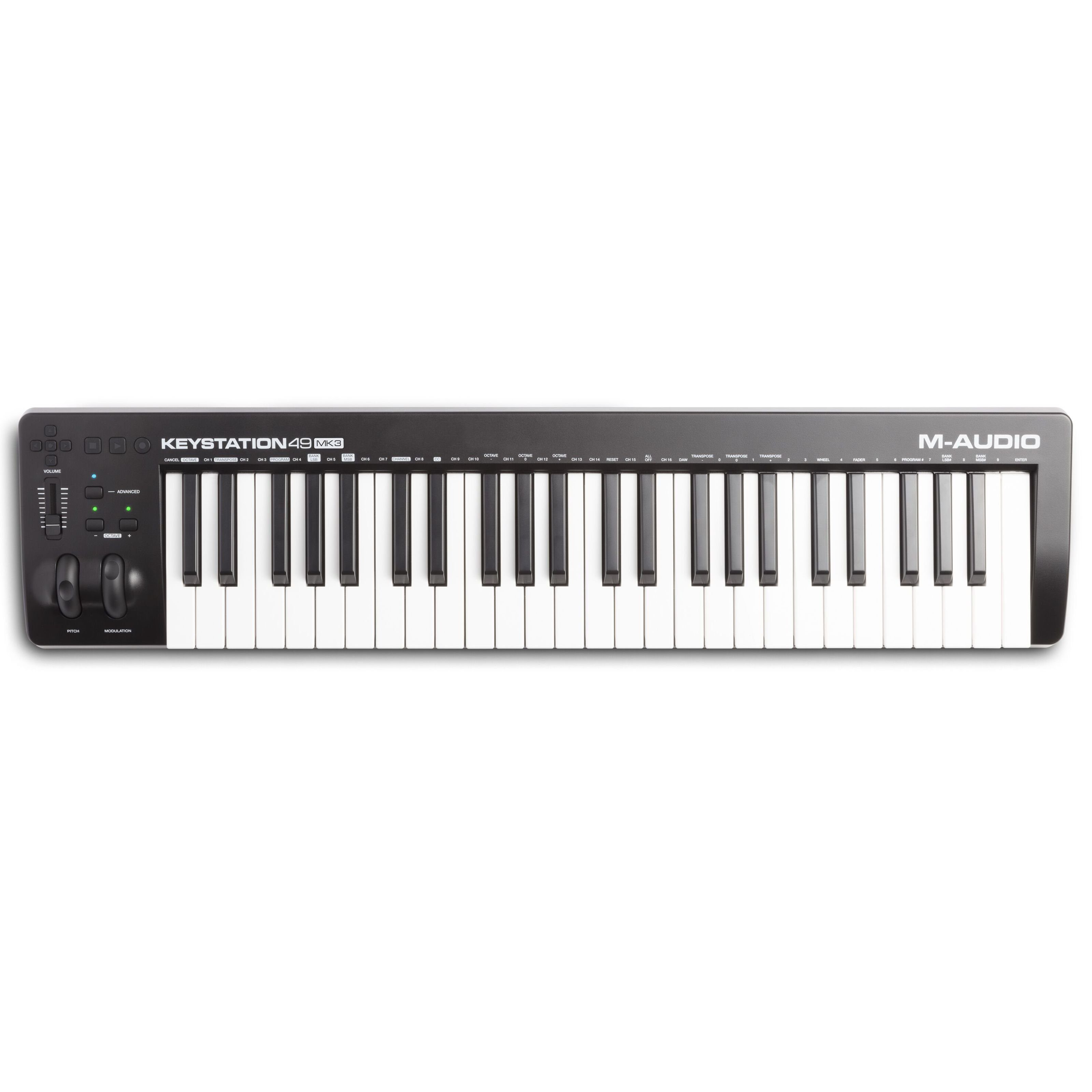 M-AUDIO Masterkeyboard (Keystation 49 Mk3), Keystation 49 Mk3 - Master Keyboard