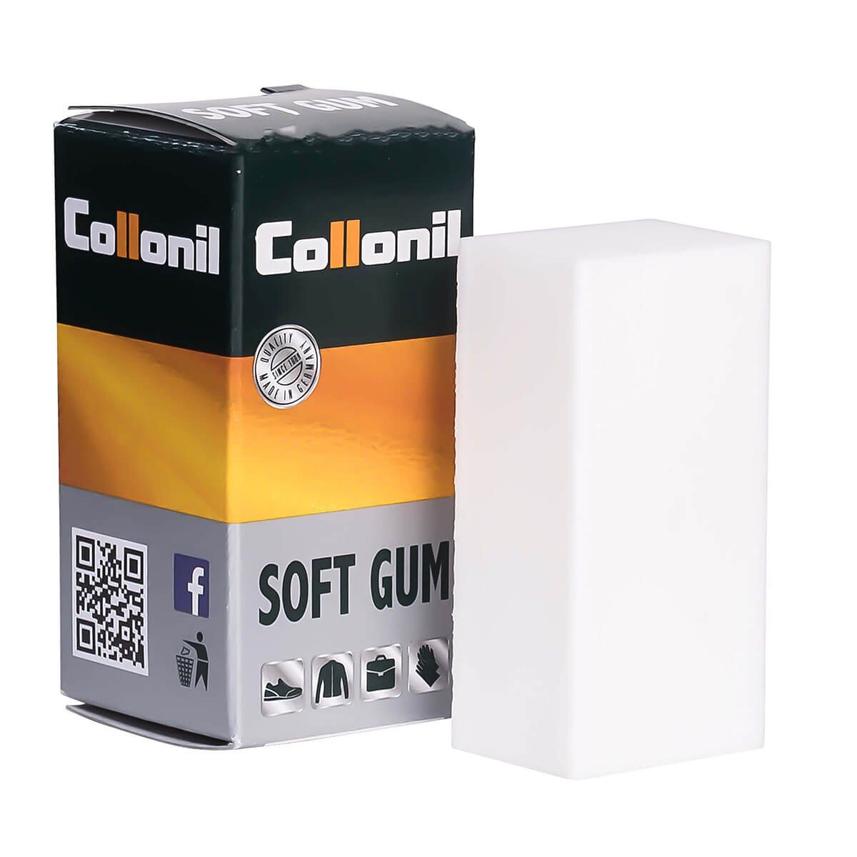 Collonil Schuhputzbürste Soft Gum - sanfter Reinigungsgummi für feine Glattleder, (1-tlg)