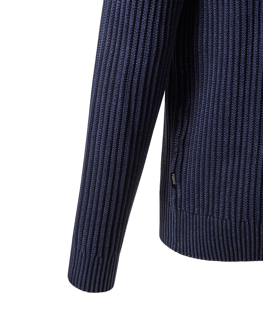 Pioneer Authentic Jeans Troyer Knit 1/1 Troyer in Strick-Optik – Bild 5 von 5
