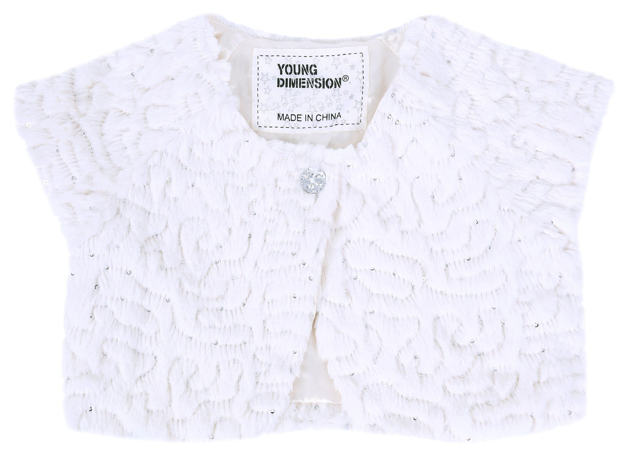 Sarcia.eu Boleroblazer Cremefarbenes Bolerojäckchen - Pailletten 3-4 Jahre