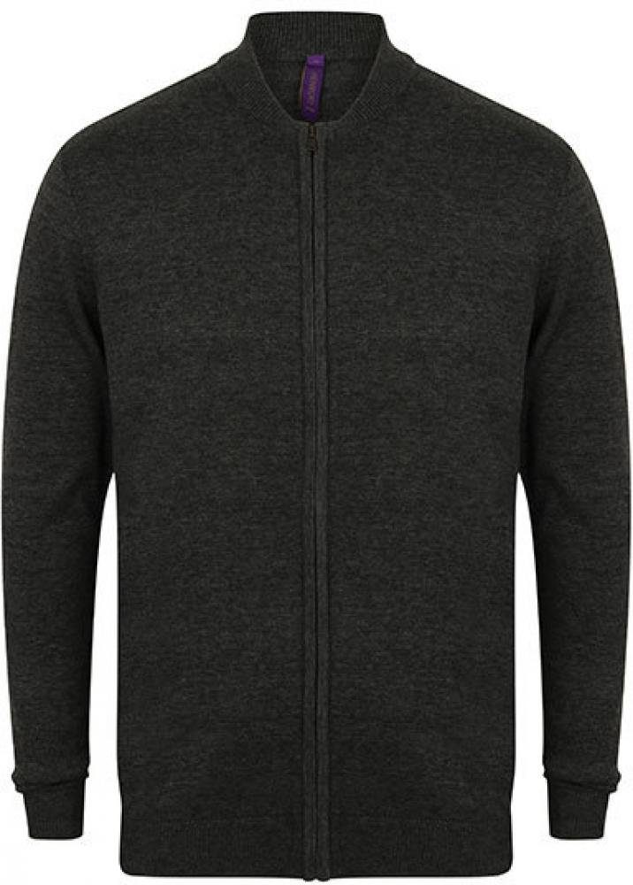 Henbury Outdoorjacke Herren Knitted Bomber Jacke