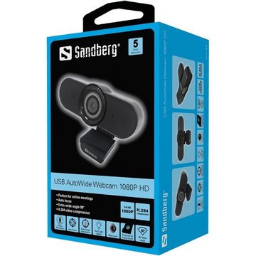 Sandberg SANDBERG 90 Grad Weitwinkel FullHD Webcam 1920 x 1080 pixels Webcam
