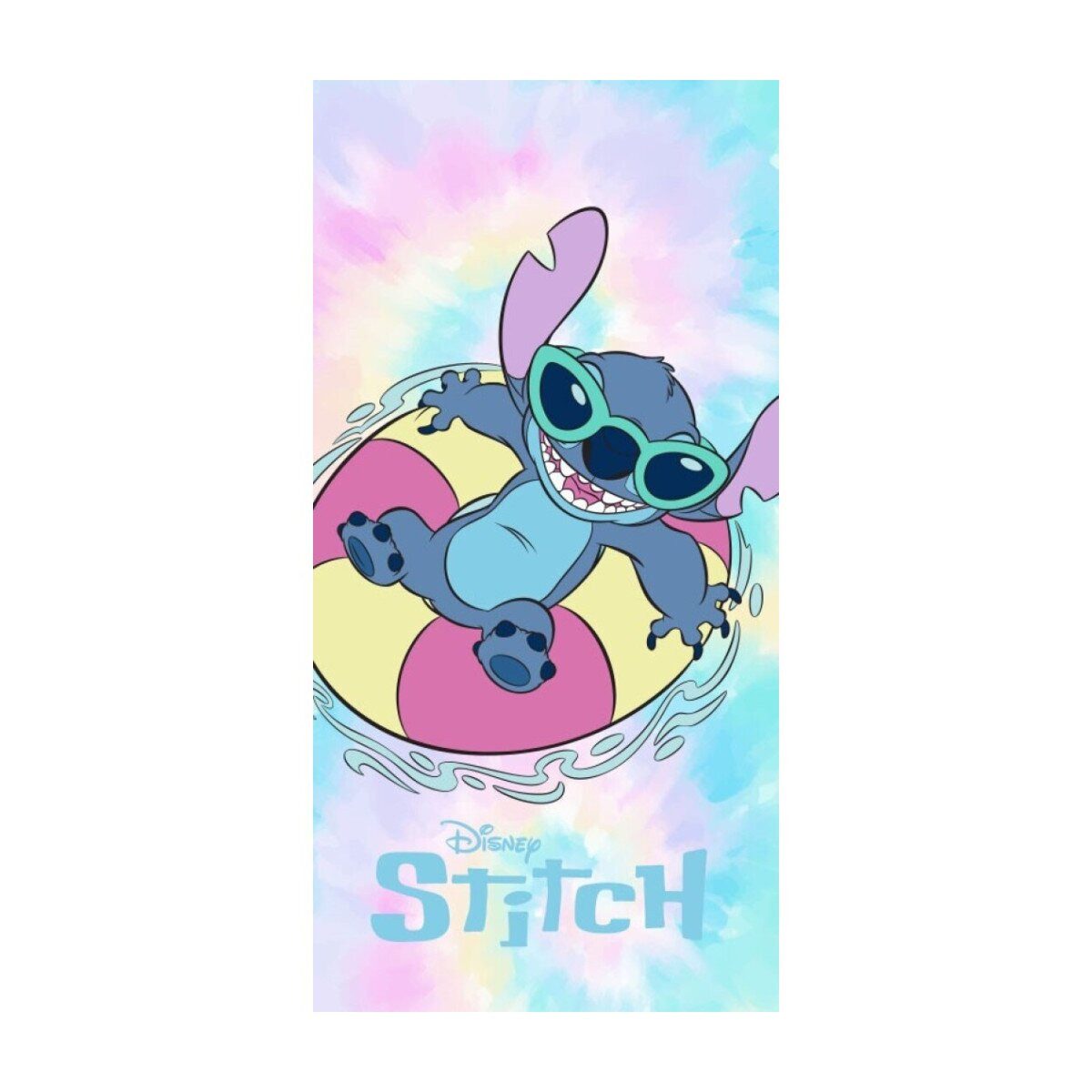 Disney Badetücher Lilo & Stitch Rainbow Waves Strandtuch 70x140cm, 100% Polyester (1-St)