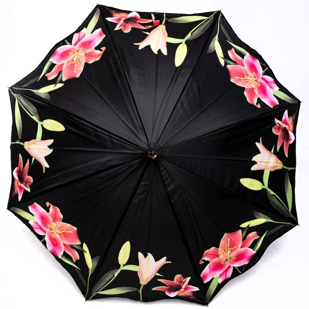 Luckyweather not just any other day Stockregenschirm Regenschirm Motiv LILIEN Automatik