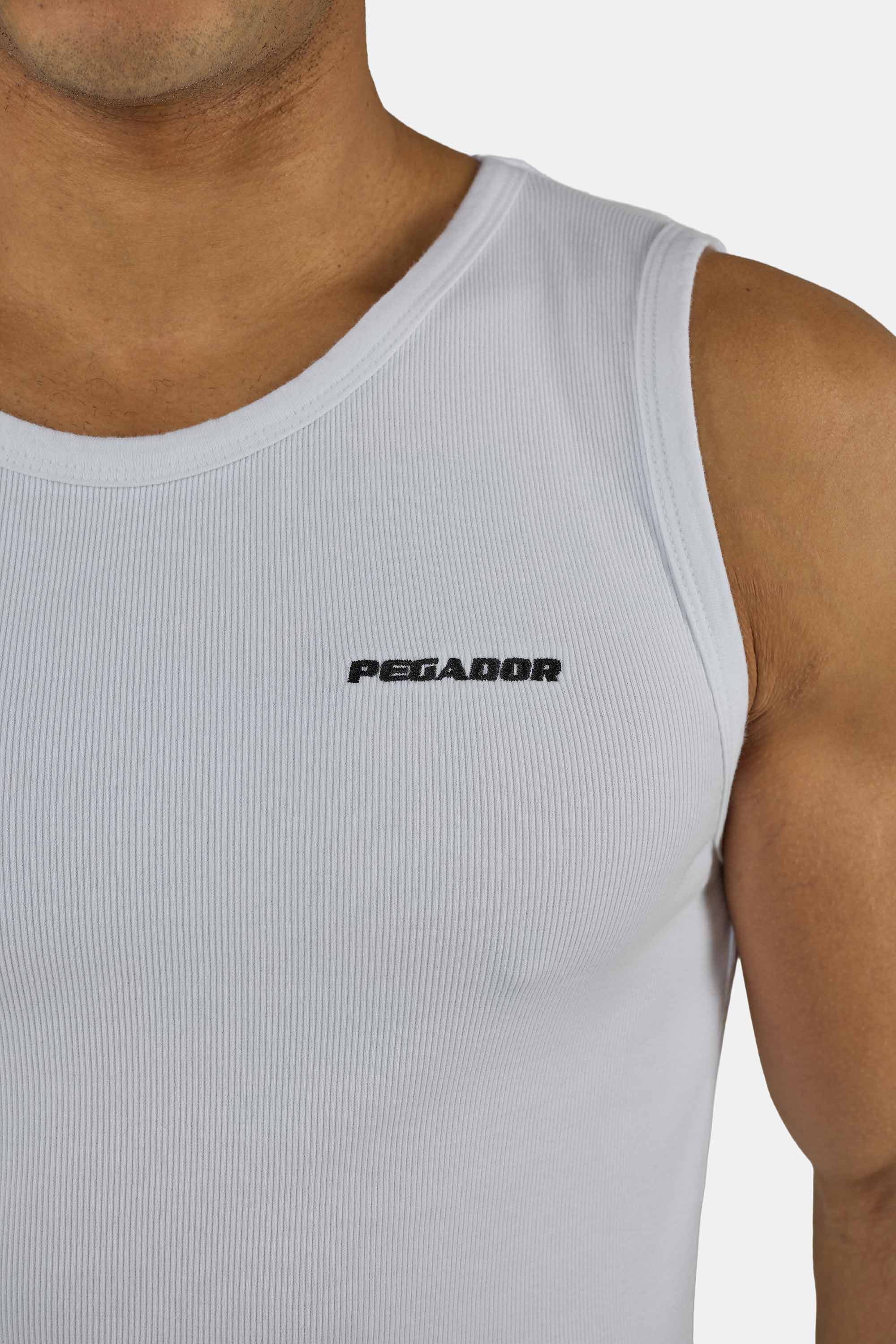 PEGADOR Muscleshirt Logo Rib Undershirt Baumwollmischung, regular fit günstig online kaufen