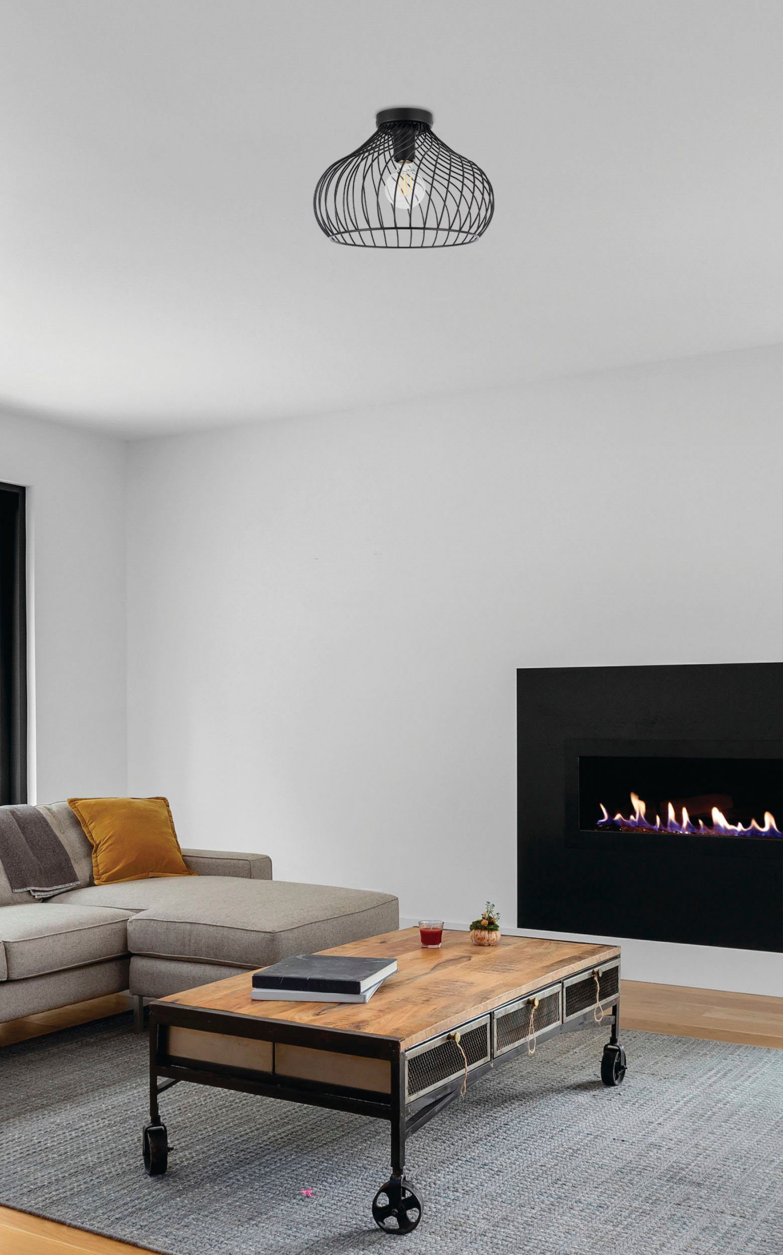 EGLO Deckenleuchte STAVERTON, Leuchtmittel wechselbar, ohne Leuchtmittel, D günstig online kaufen