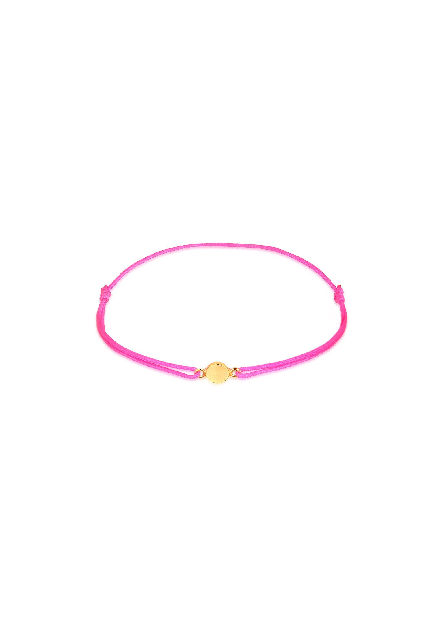 Elli Armband Nylonband Plättchen Anhänger 925 günstig online kaufen