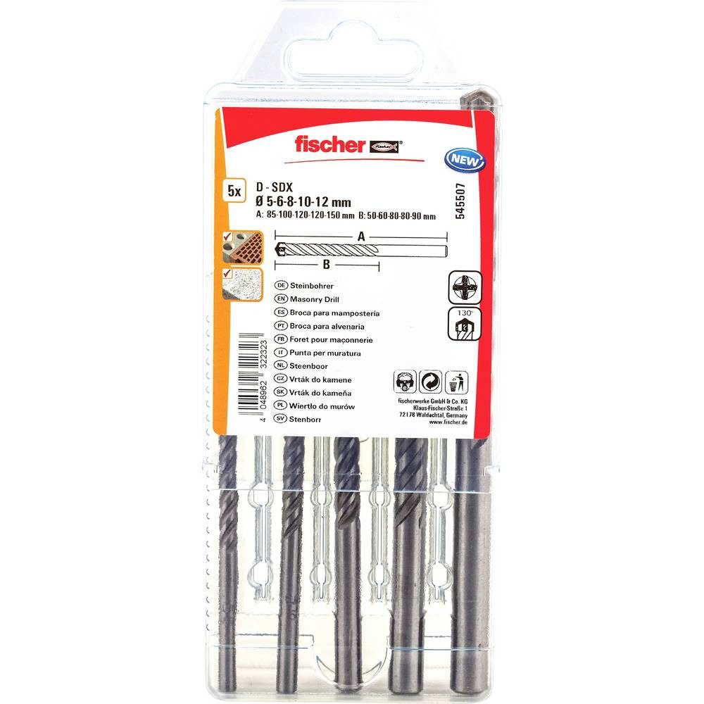 fischer Spiralbohrer Stein-Spiralbohrer-Set 545507