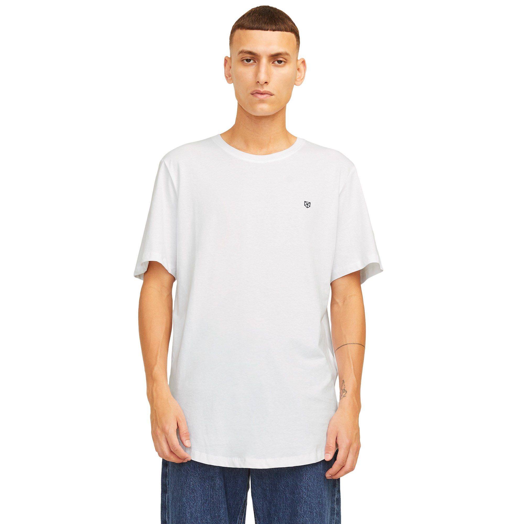 Jack & Jones T-Shirt Herren T-Shirt 10er Pack Baumwolle (Packung, 10er Pack)
