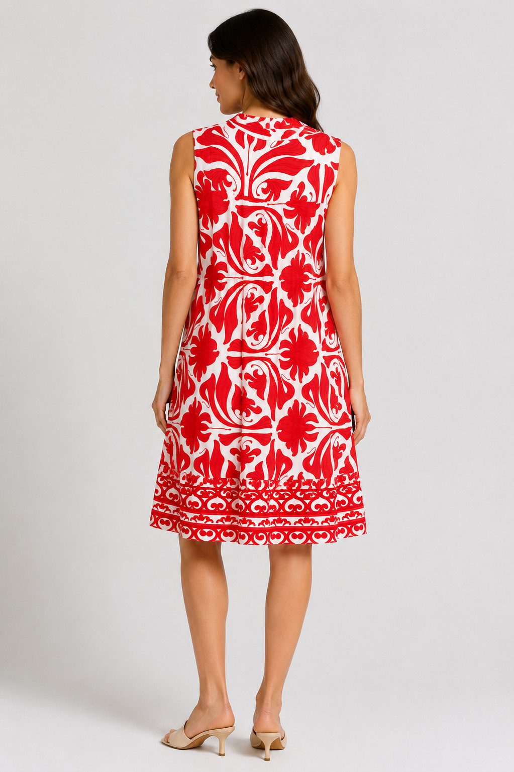 ITALY VIBES Sommerkleid - ärmelloses Kleid mit Blütenmuster Printmix für Damen ONE SIZE / passend für Größe M - XL