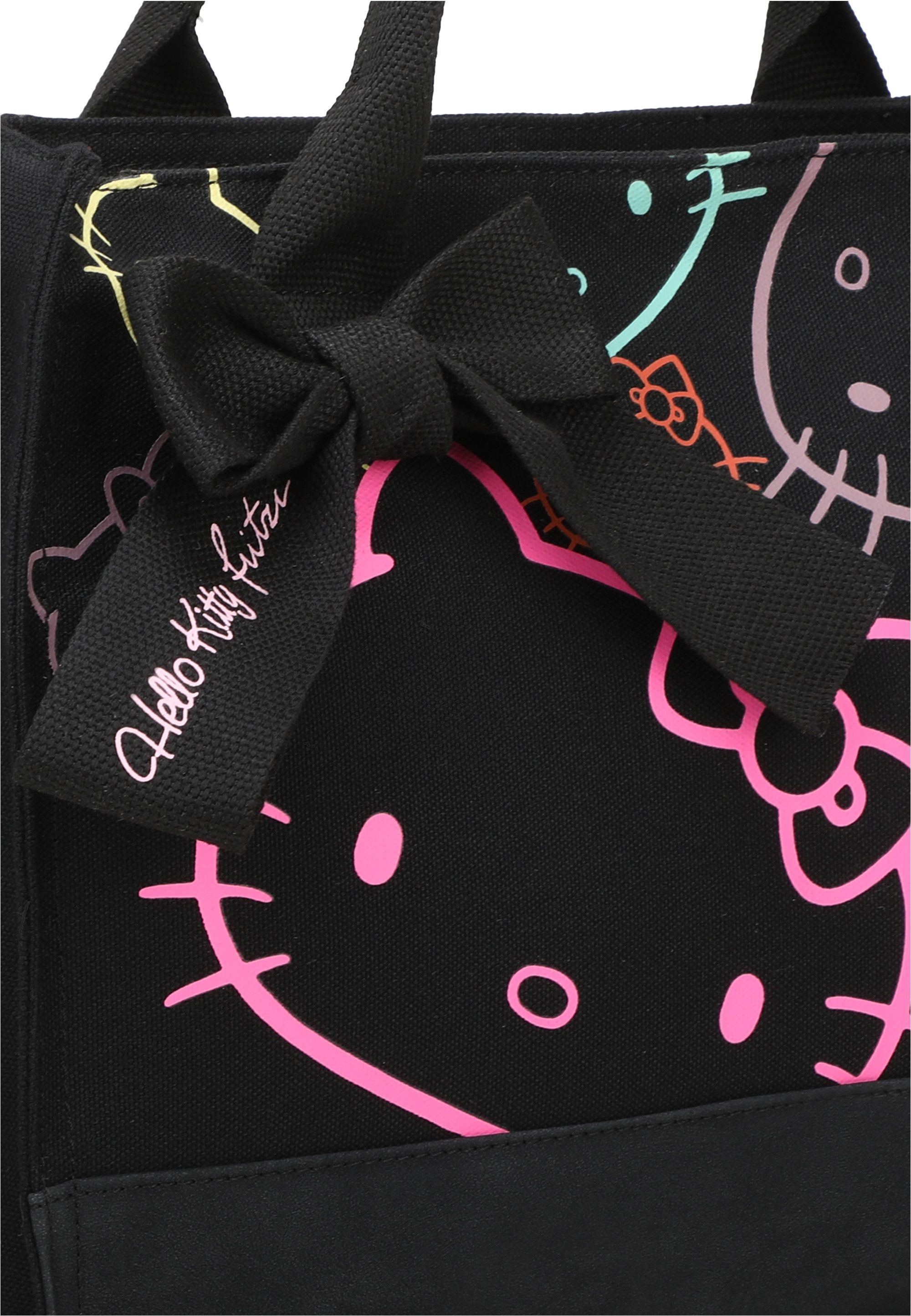 Fritzi aus Preußen Henkeltasche Tote Bag Canvas Limited Outline, mit Hello Kitty-Print
