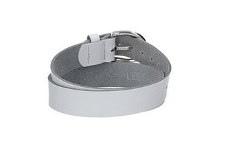 kiddybelts Ledergürtel Kids 25mm in Weiss mit Schließe in Silber (KB10-100) sehr weiches Vollrindleder