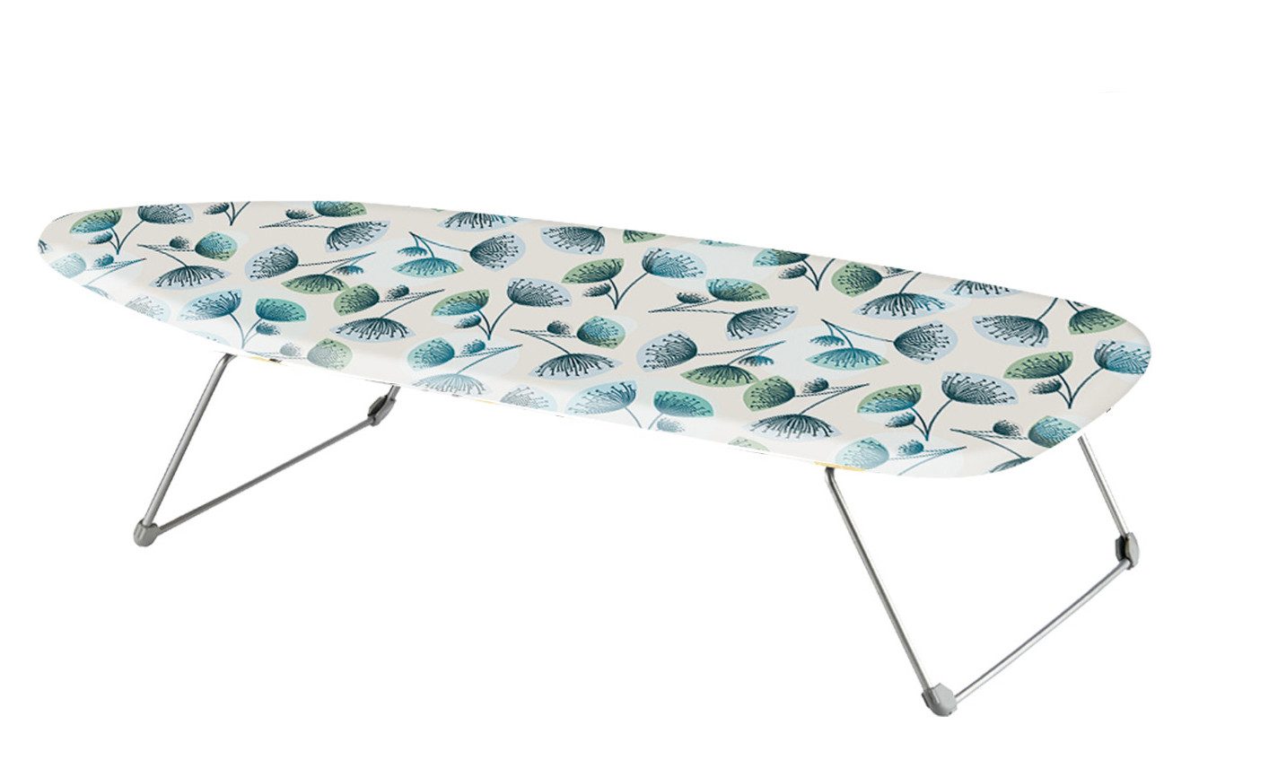 ADOB Tischbügelbrett Tischbügelbrett Minibügelbrett kleines Bügelbrett, 70x30 cm, klappbar, Bügelfläche 74,00x30,00 cm, Motiv Baumwollbezug abnehmbar und waschbar