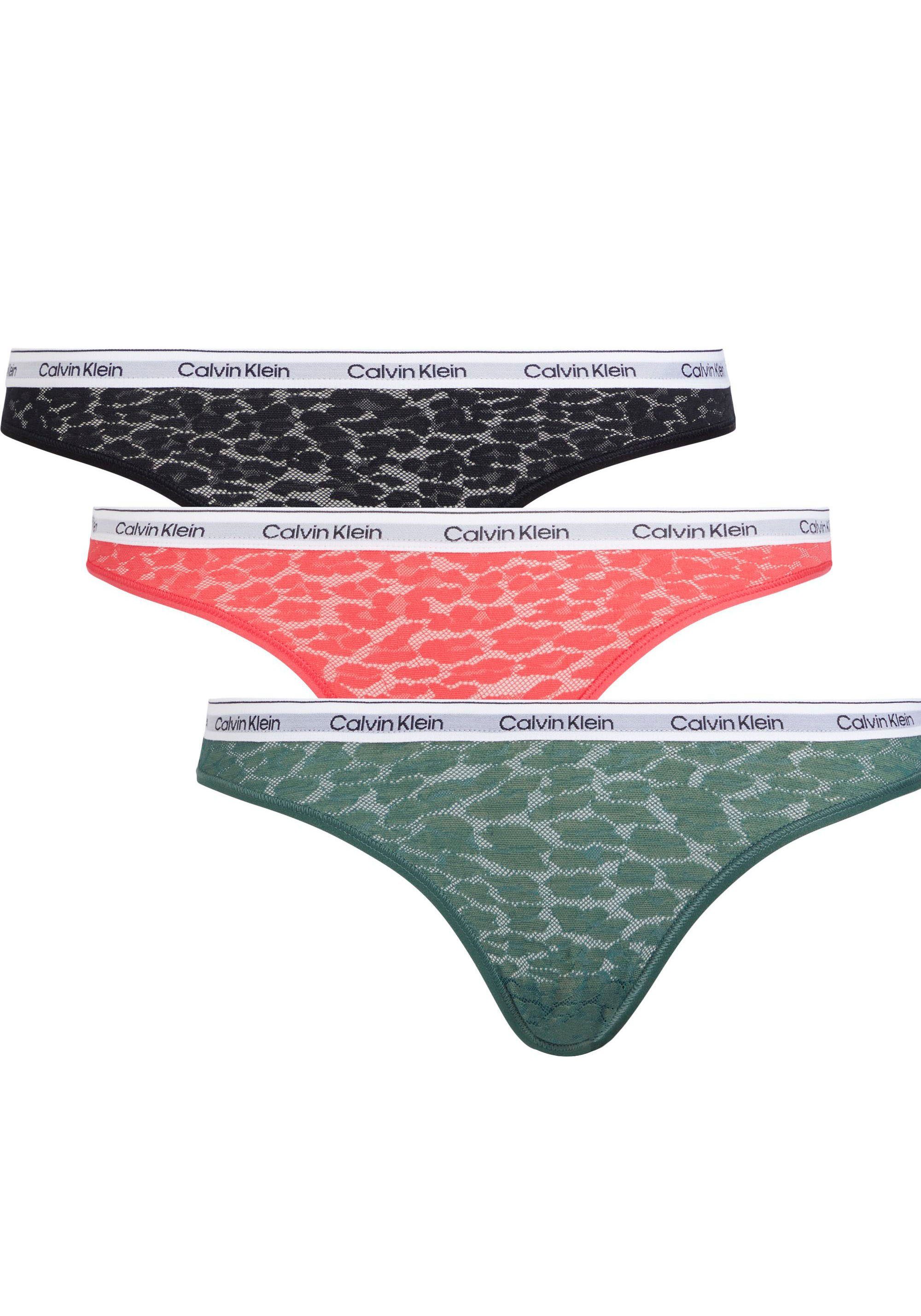 3er-Pack) am 3PK BRAZILLIAN mit Calvin CK-Logo 3-St., Underwear Brasilslip (Packung, Bund Klein