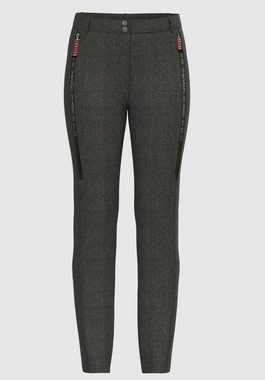 bianca Stretch-Hose SIENA in angesagtem Druck mit coolen Zipperdetails