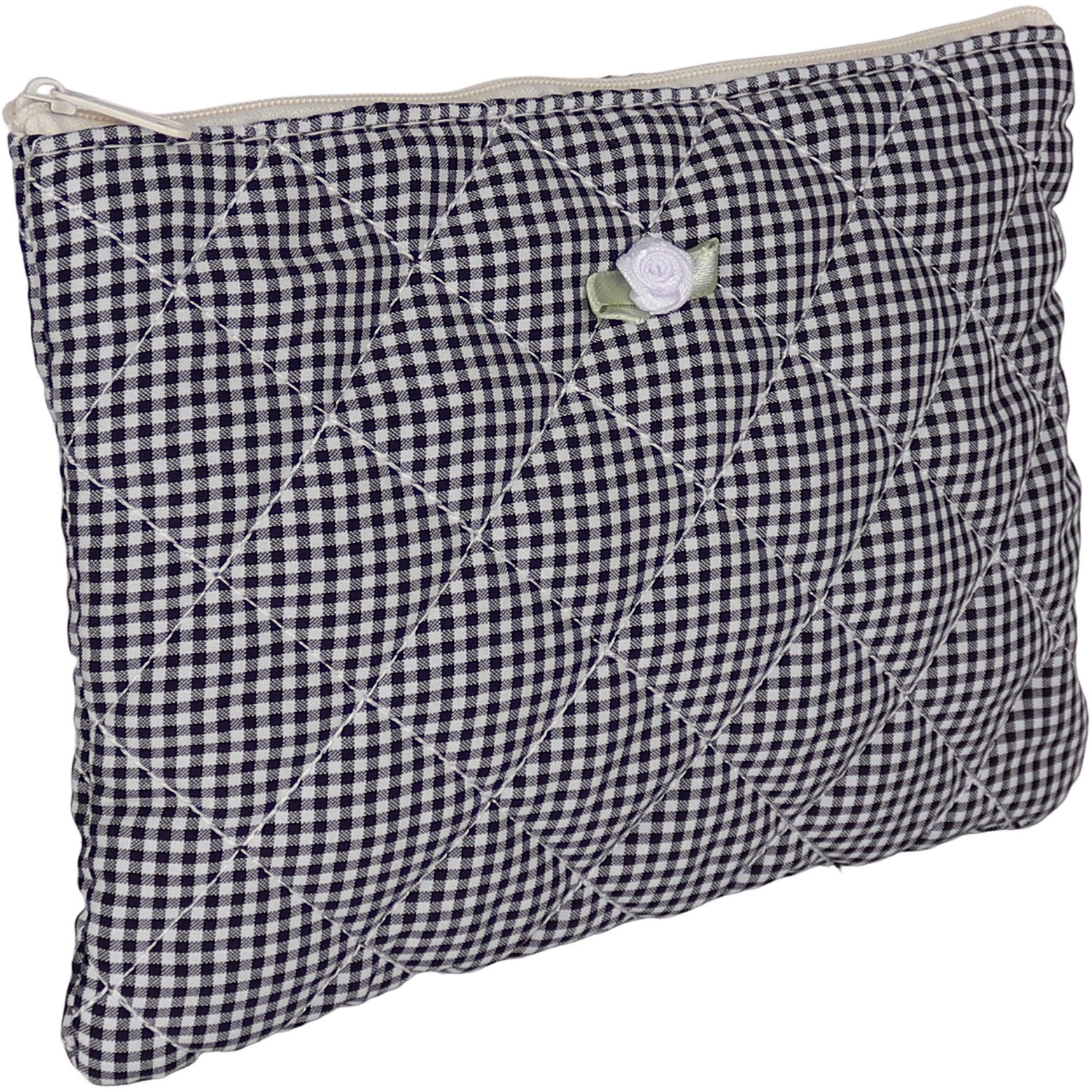 MIRROSI Kosmetiktasche klein, weich und vielseitig, gepolsterte Stoff (auch als Make-Up-Tasche oder Beautycase), Kosmetikbeutel ca.20x15cm, wunderschönes Design