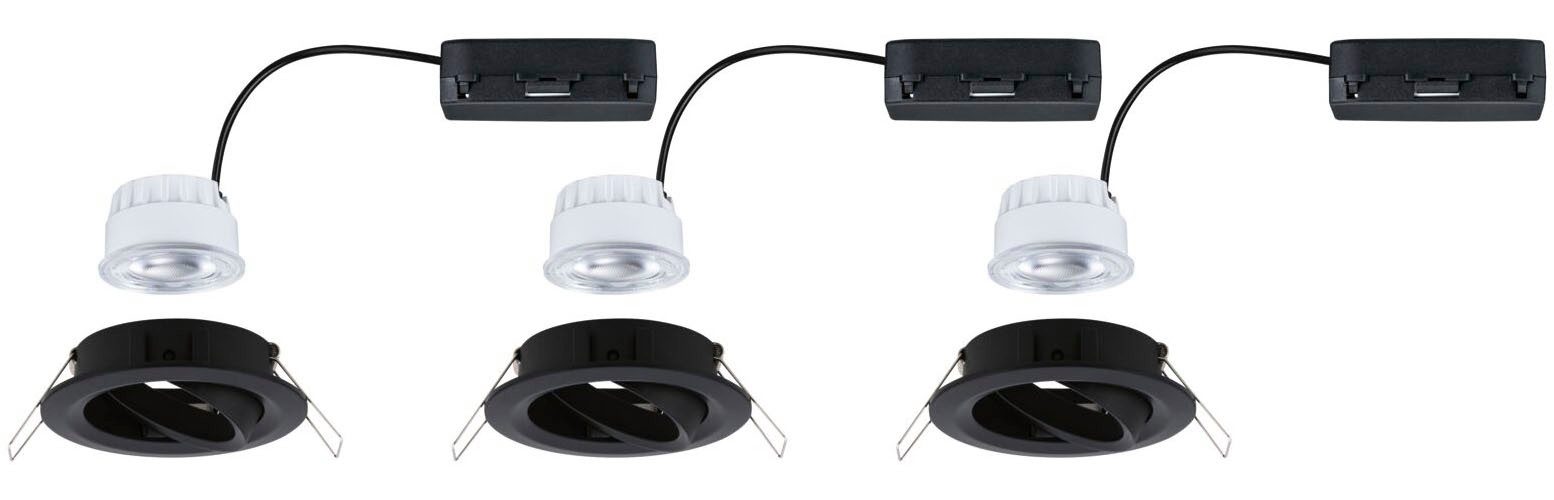 Paulmann LED Einbauleuchte LED Einbauleuchte Nova Coin rund 84mm 50°, LED fest integriert, Neutralweiß