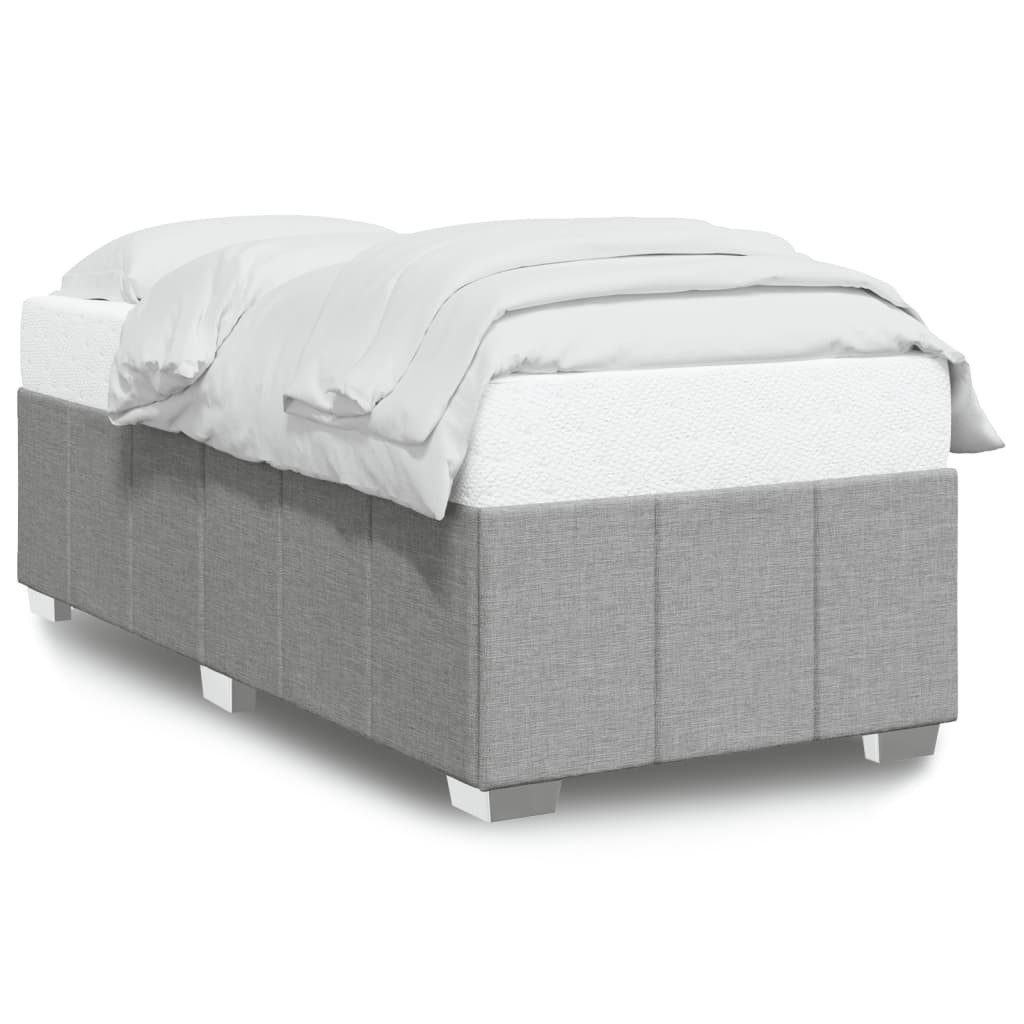 vidaXL Bett Bettgestell ohne Matratze Hellgrau günstig online kaufen