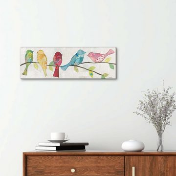Posterlounge Leinwandbild Courtney Prahl, Frühlingsvögel, Wohnzimmer Modern Malerei