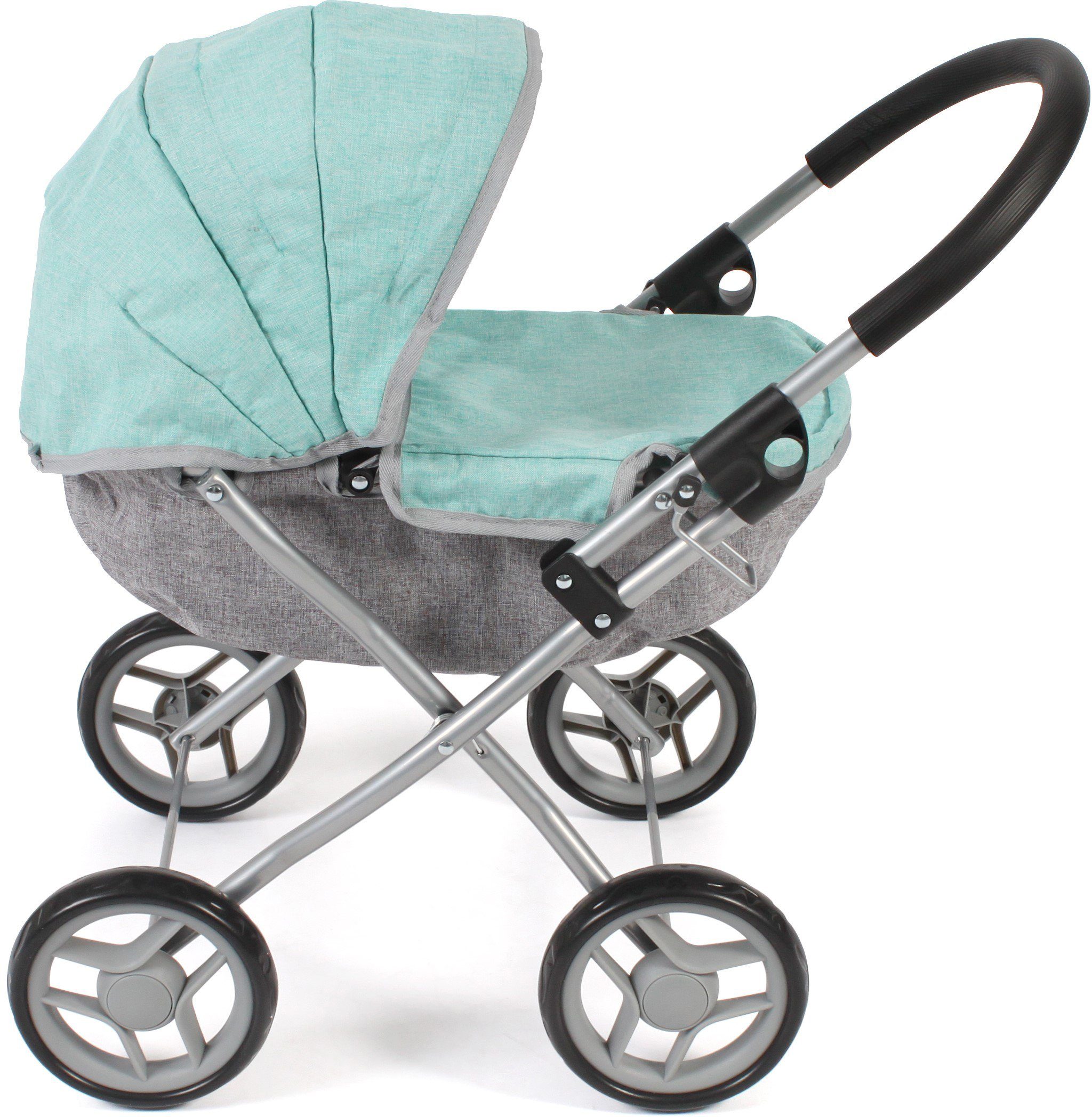 CHIC2000 Puppenwagen Lilli, Melange Mint, zusammenklappbar günstig online kaufen