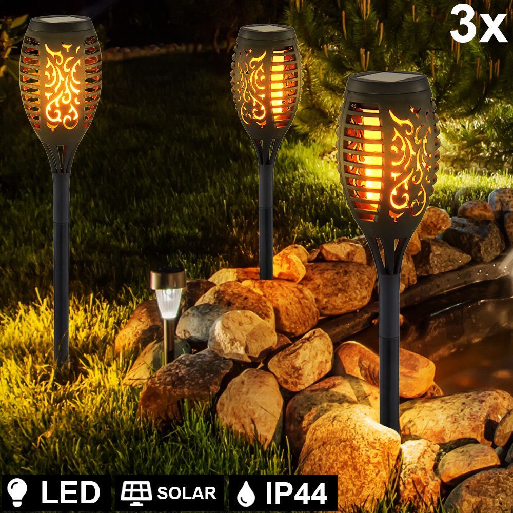 LED Solar Außen Hänge Steck Leuchte Veranda Beleuchtung Garten Beet Pendel Lampe 