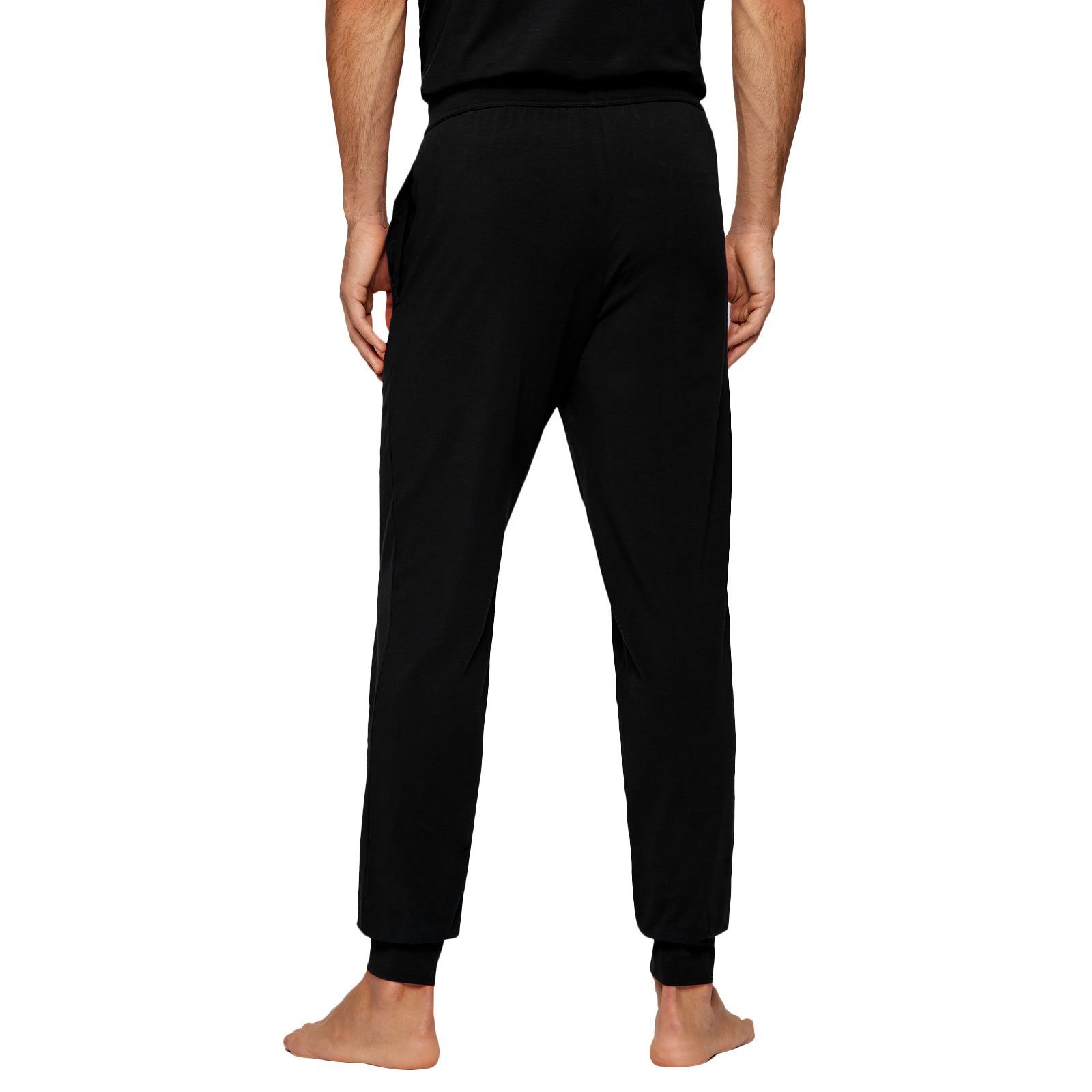 002 mit Jogginghose black Pants Identity BOSS Outline-Logo