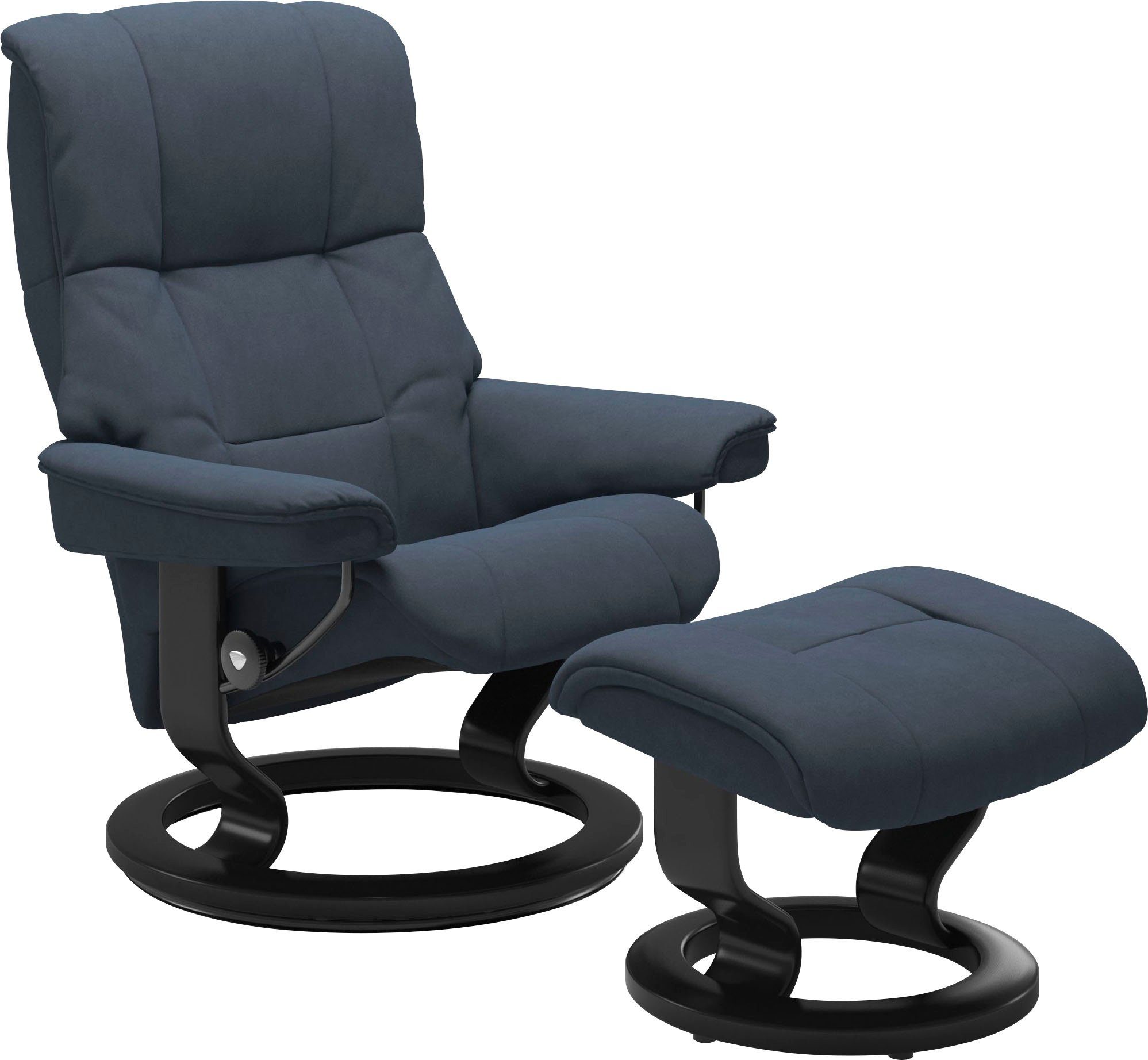 Stressless® Relaxsessel Mayfair (Set, Relaxsessel mit Hocker), mit Hocker, mit Classic Base, Größe S, M & L, Gestell Schwarz