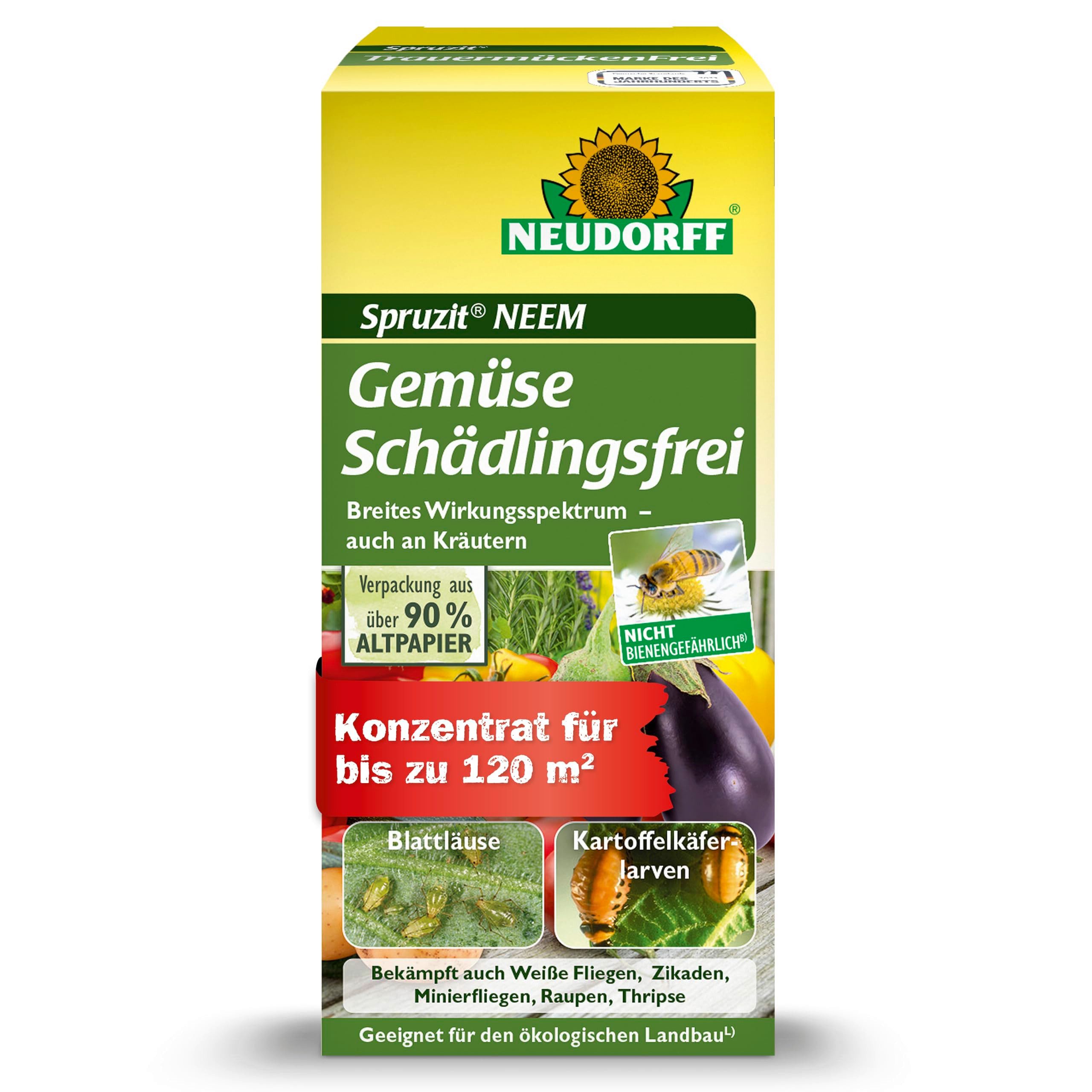 Insektenspray Spruzit NEEM GemüseSchädlingsfrei 30 ml für 120 m²
