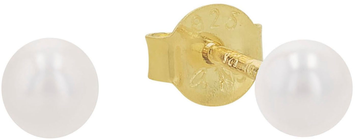 Amor Paar Ohrstecker Perlenohrringe, Trachtenschmuck, Volksfest, mit Muschelkernperle