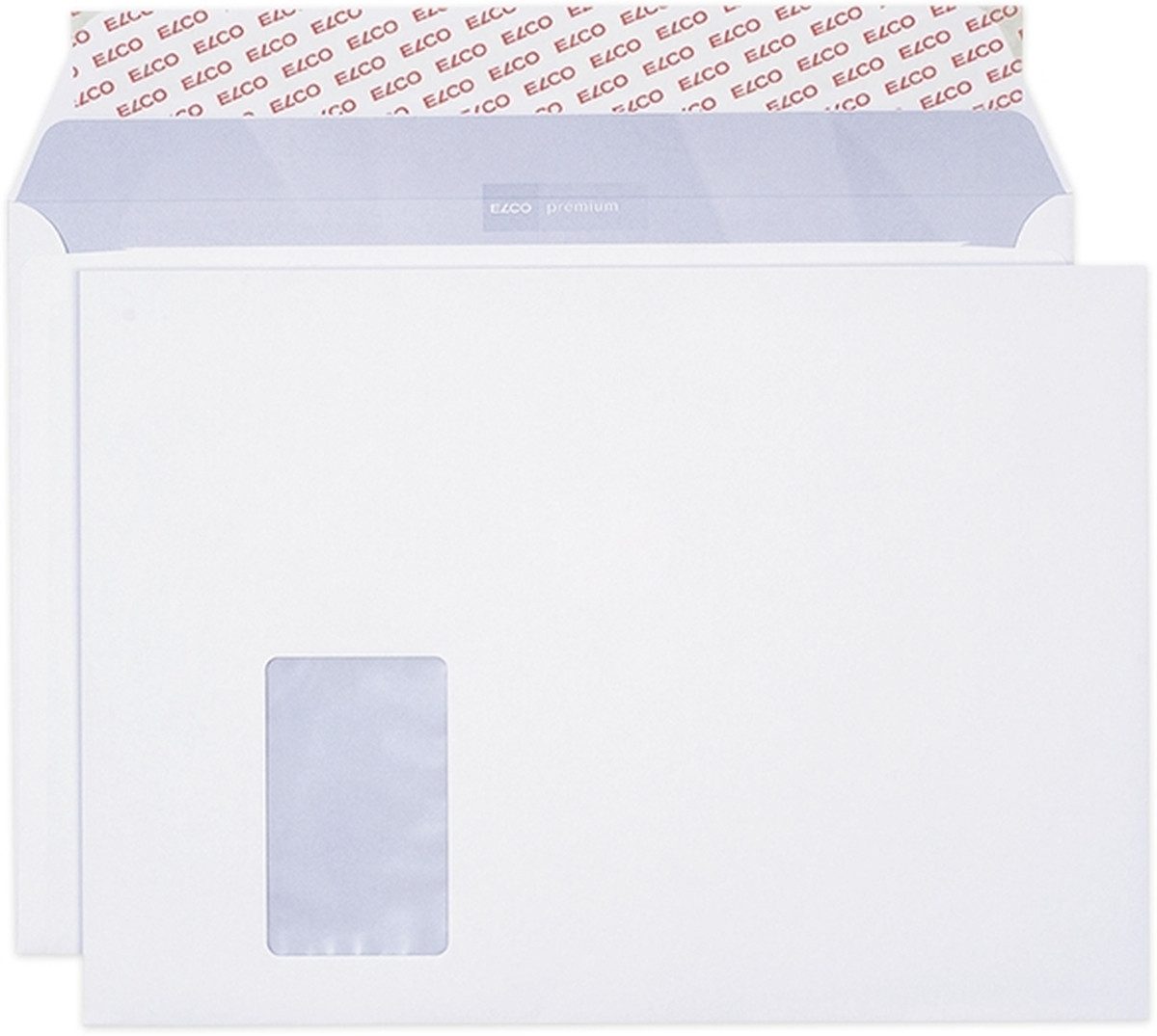 ELCO Briefumschlag Briefumschläge Office Box C4 hochweiß Haftklebung Fenster 120 g/qm VE=