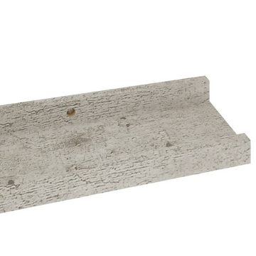 furnicato Wandregal Wandregale 2 Stk. Betongrau 60x9x3 cm