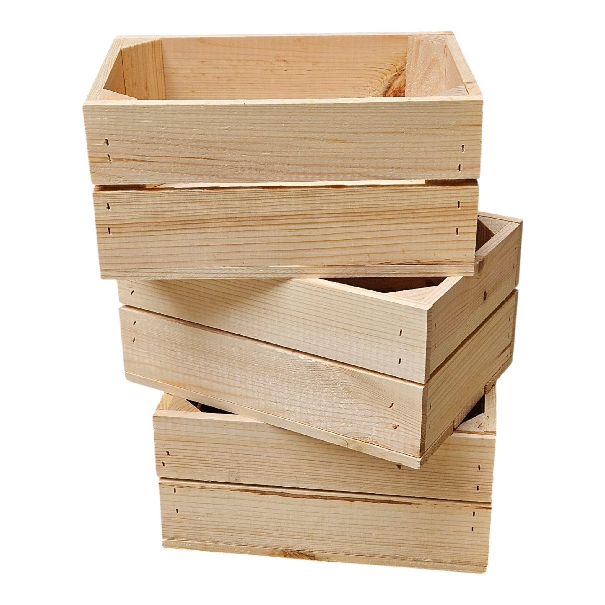 Holzkiste Kopie von Holzkiste Dekokiste Box 30x20x15 cm 3er SET Natur #1