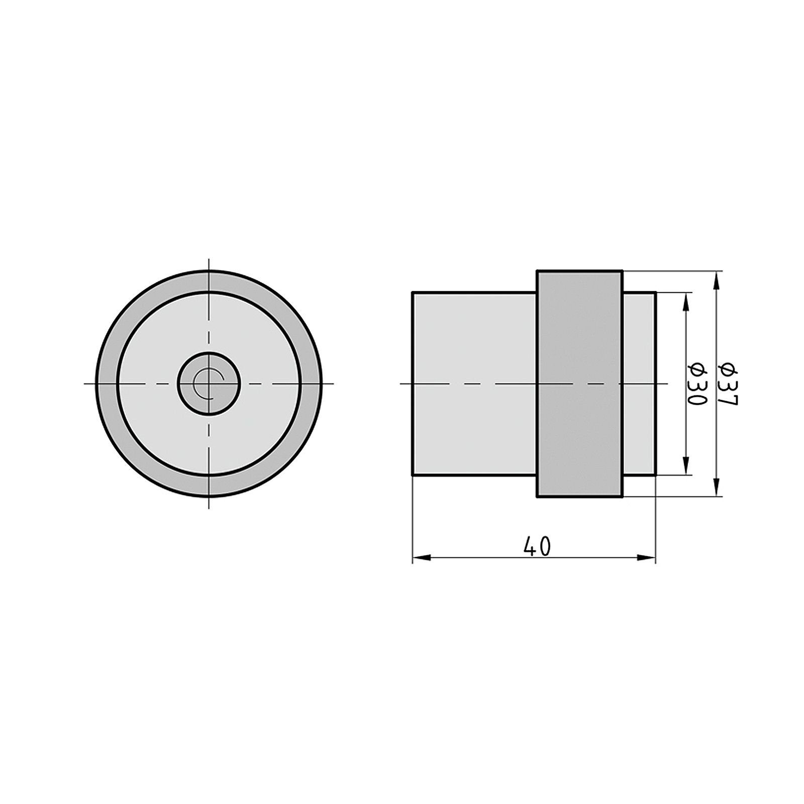 BASI Türbandseitensicherung BASI® Boden-Türstopper Edelstahl TS 23 7704-0023