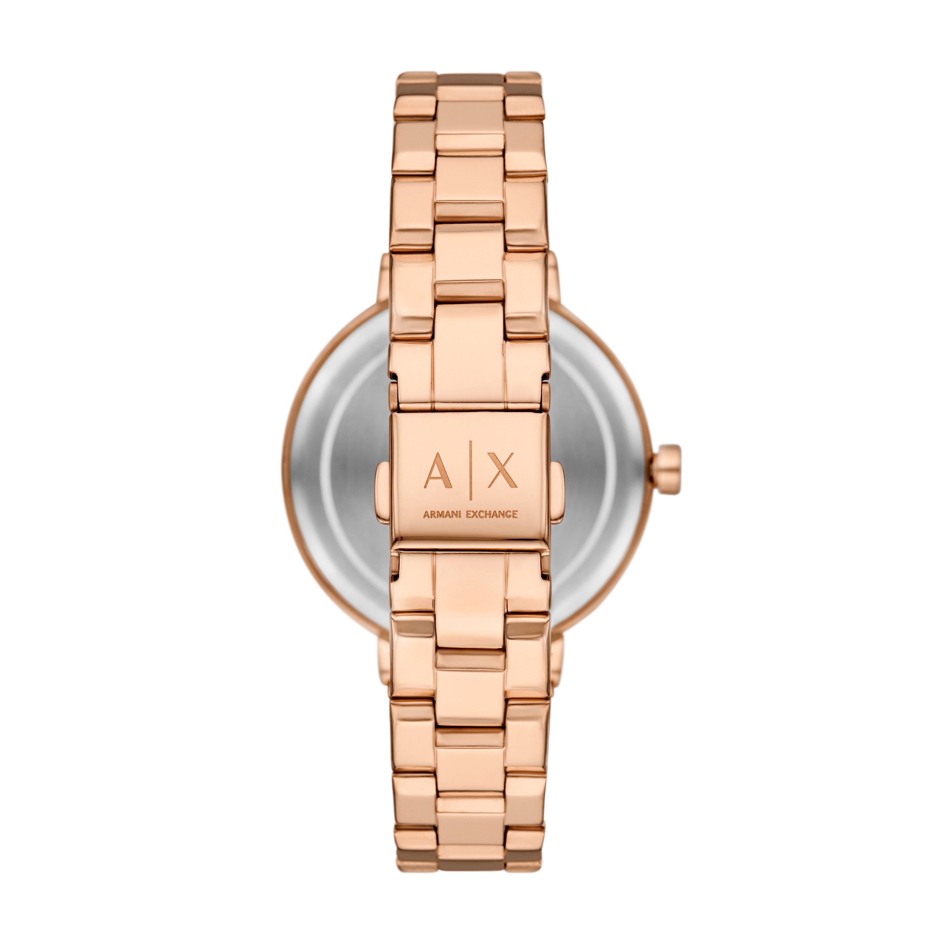 ARMANI EXCHANGE Quarzuhr AX7175SET, (Set, 2-tlg., mit Schmuckarmband), Armbanduhr, Damenuhr, Edelstahlarmband, Ideal auch als Geschenk