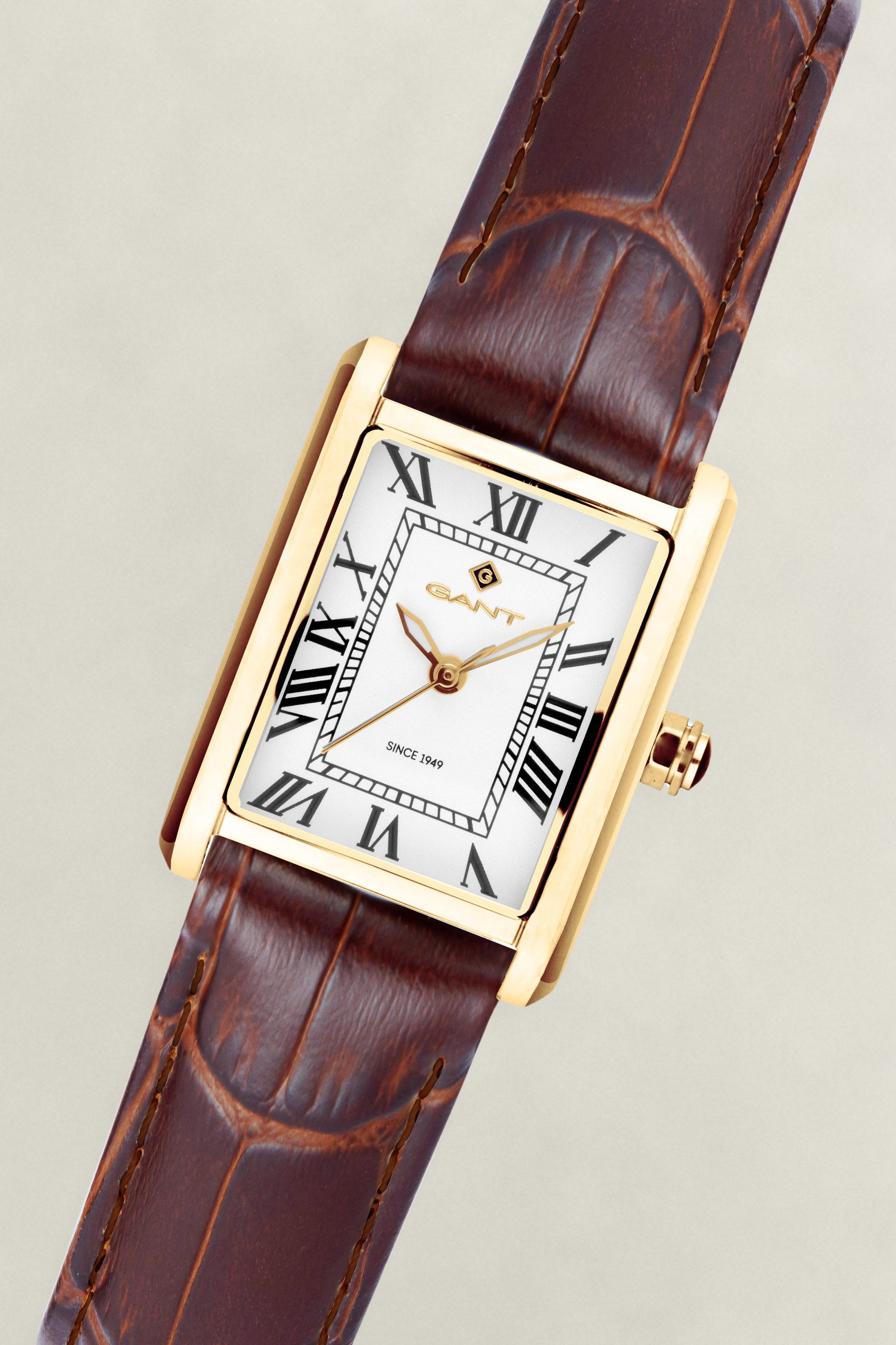 Gant Quarzuhr Rhode Island Mini G195006, Armbanduhr, Damenuhr, Lederarmband, analog