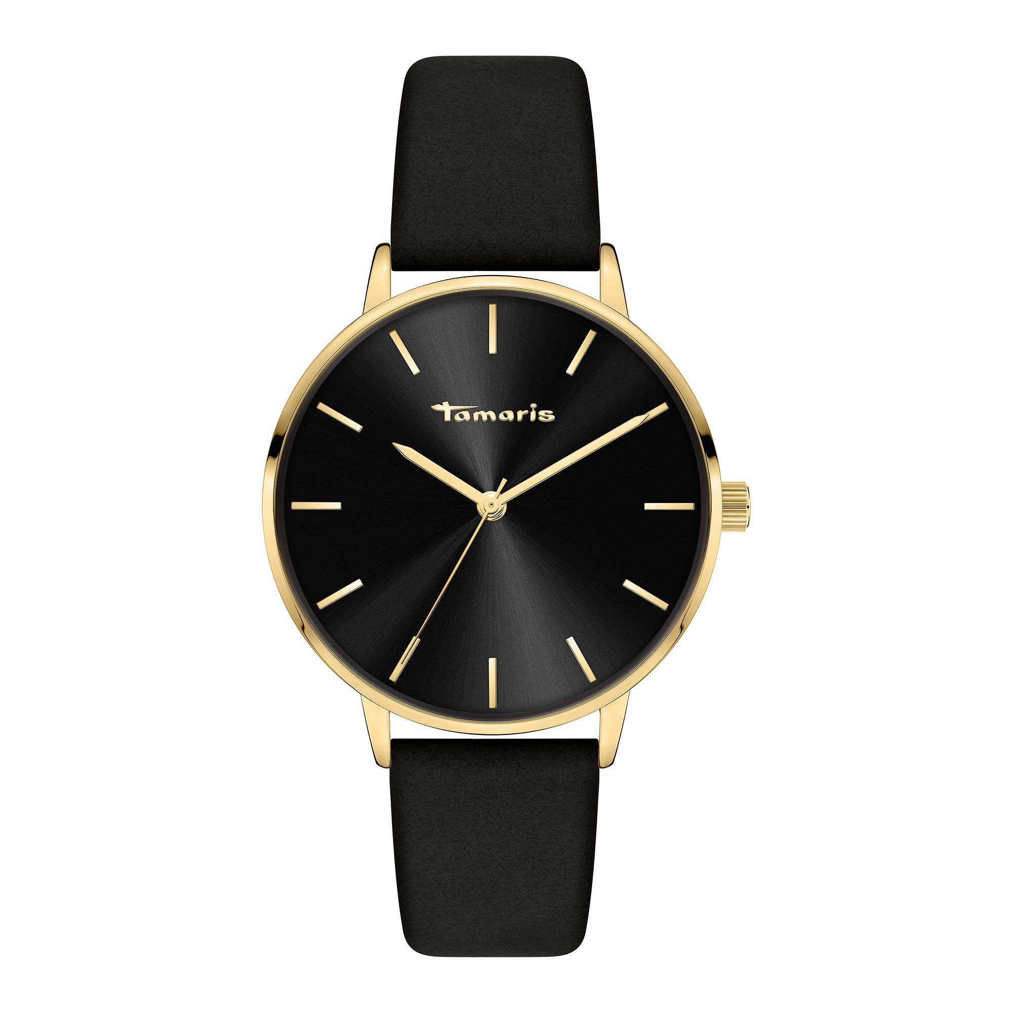 Tamaris Quarzuhr The Modern Classic Echtleder