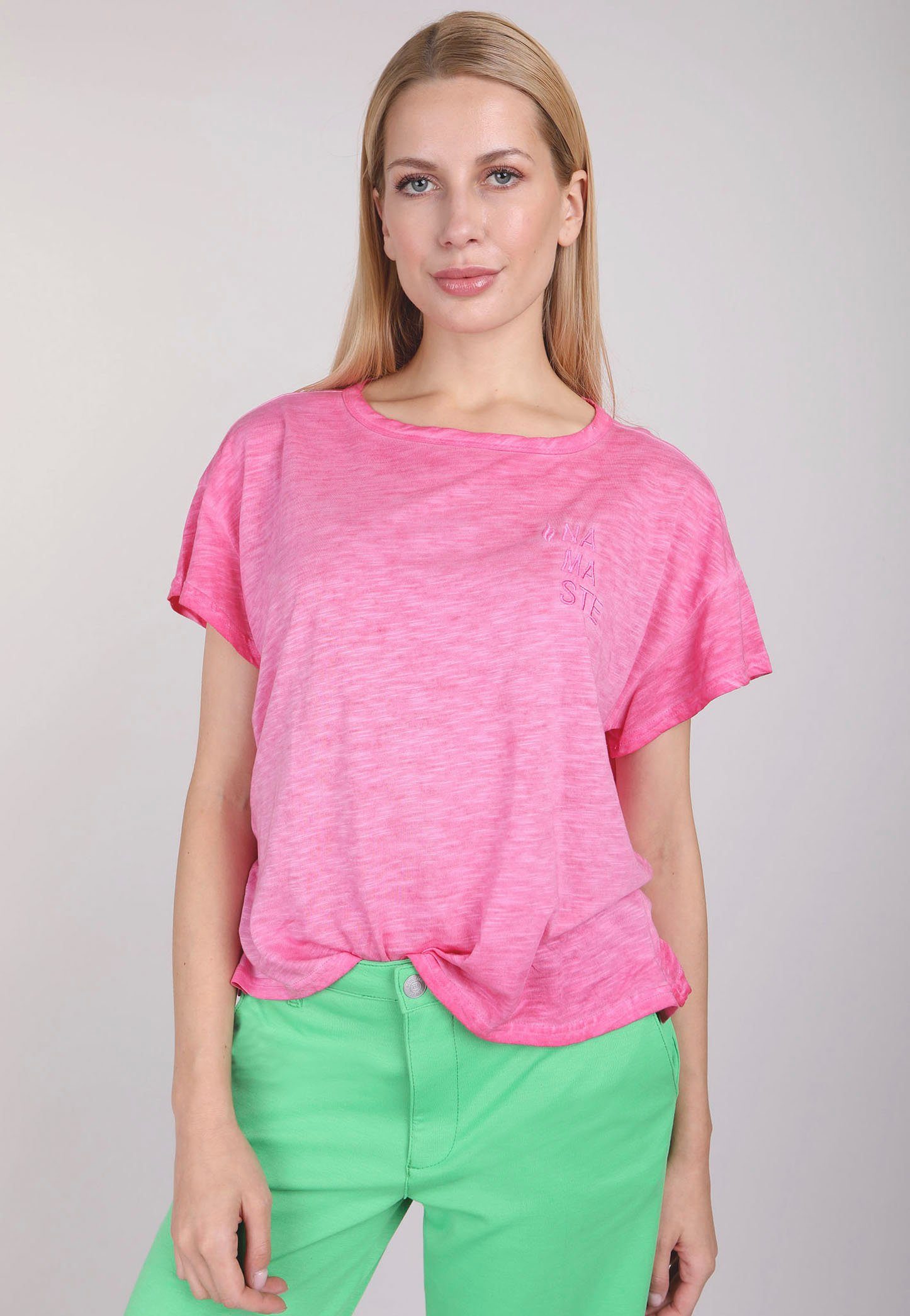 Klicken Sie hier für Informationen zu BLUE FIRE pink Frontdruck T-Shirt vorne mit TEENA kleinem