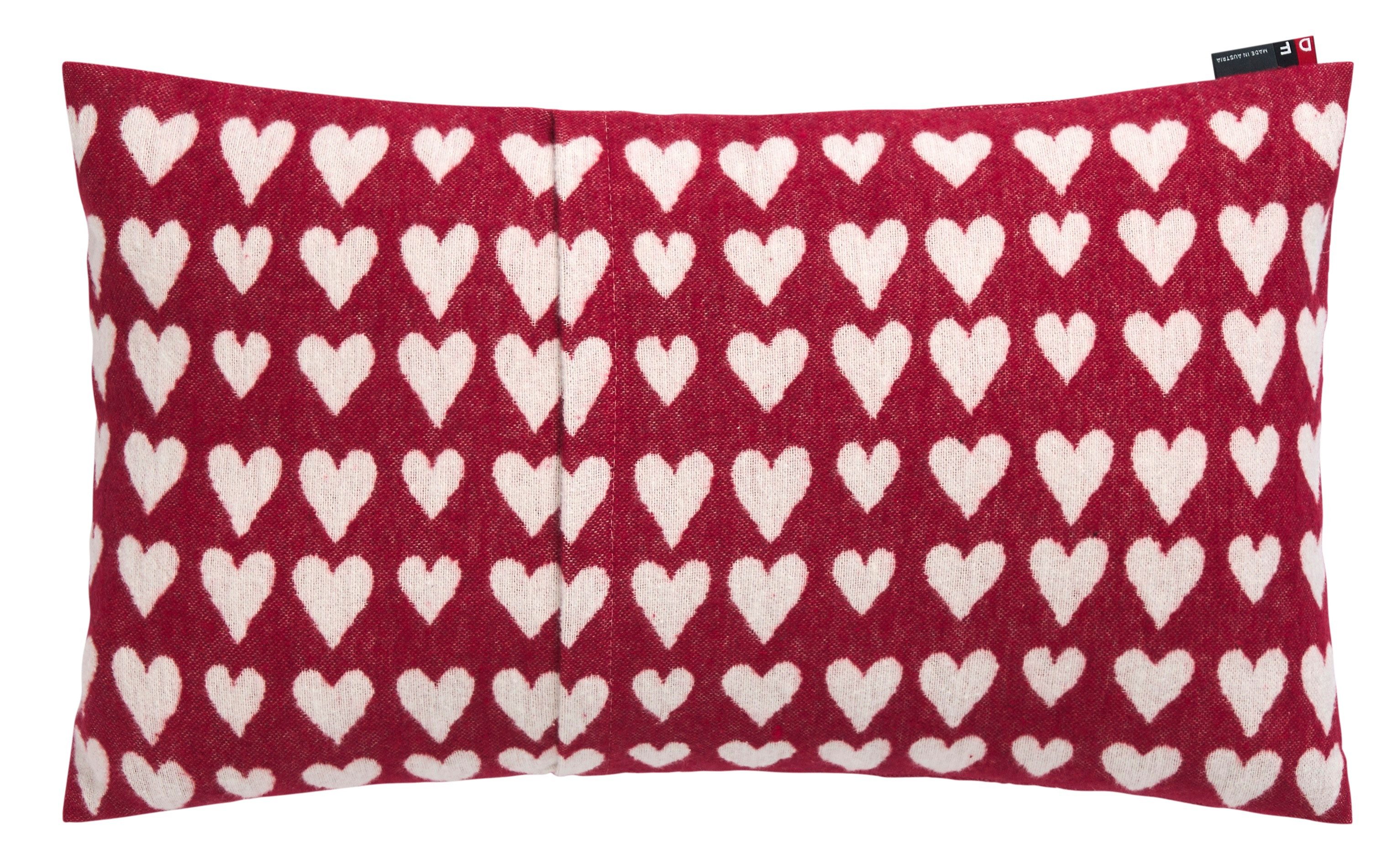 DAVID FUSSENEGGER Kissenhülle Silvretta 'Herzen' 30 x 50 cm günstig online kaufen