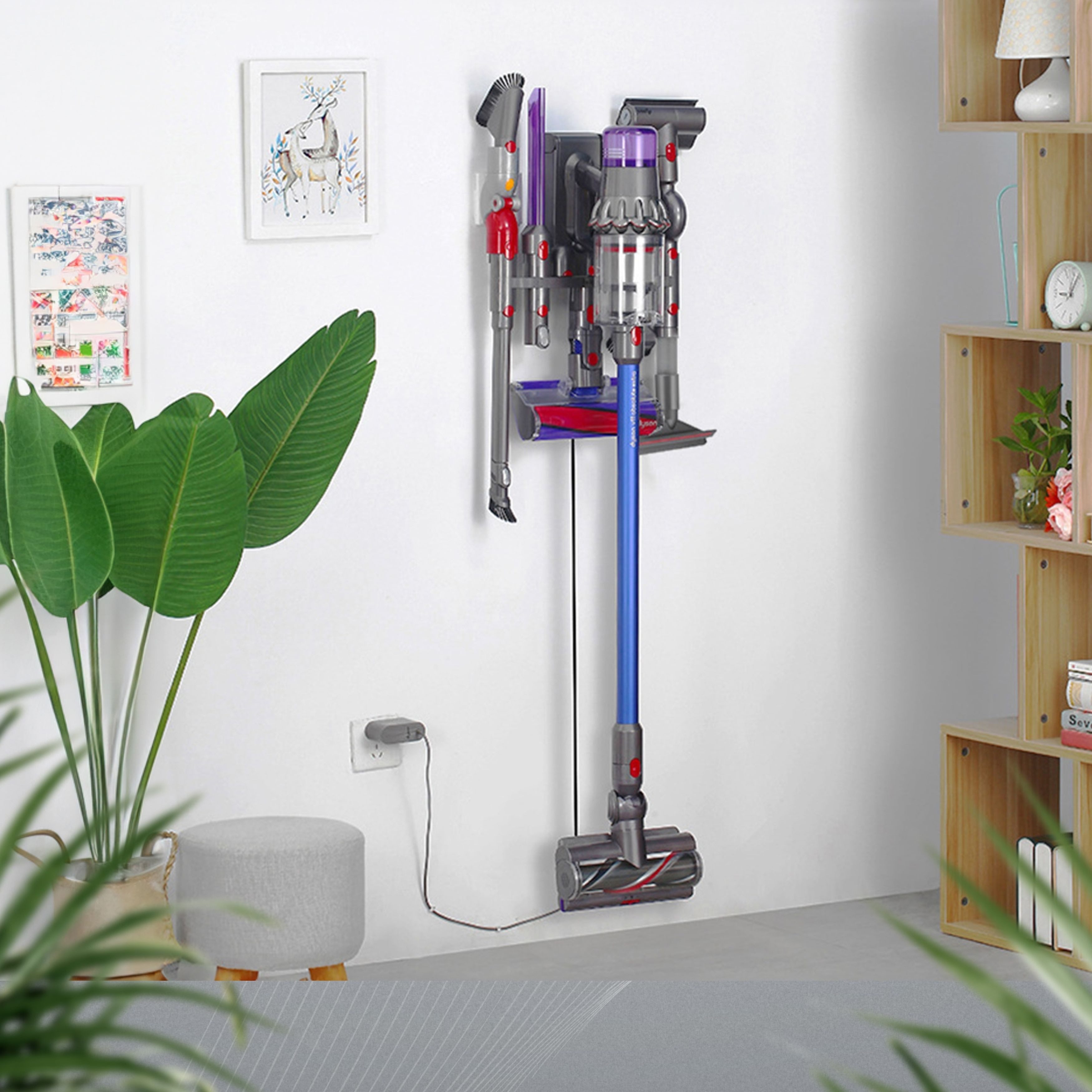 RICOO Halterungszubehör SH0602, (für Dyson Aufsätze, stabil, platzsparend, 1-tlg., Halterung für 9 Stk. Dyson Zubehör) – Bild 3 von 5