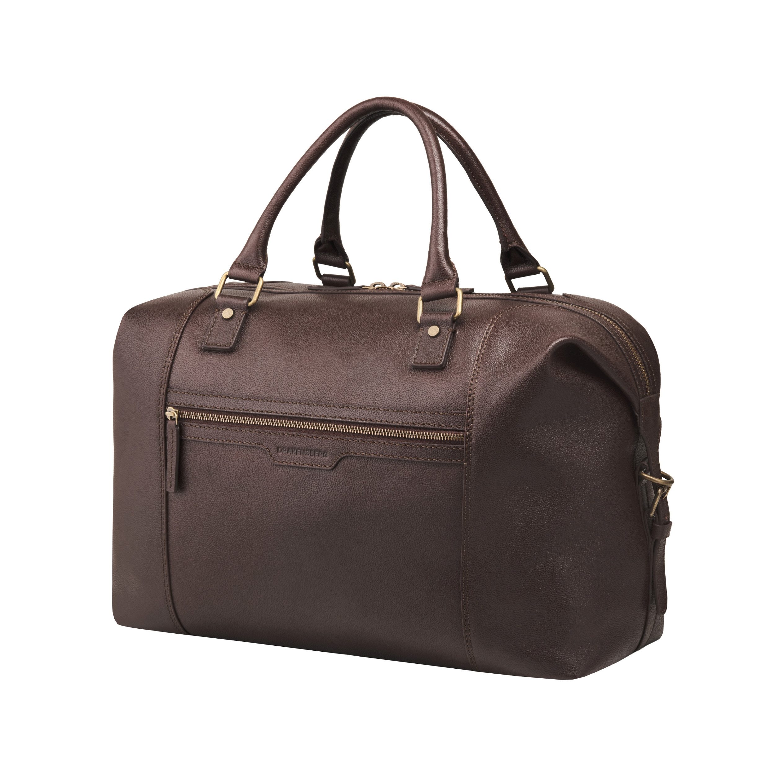 DRAKENSBERG Reisetasche Weekender »Marcello« Schoko-Braun, Herren, Damen, hochwertiges Rindsleder, wandelbar als Reise-Tote-Bag